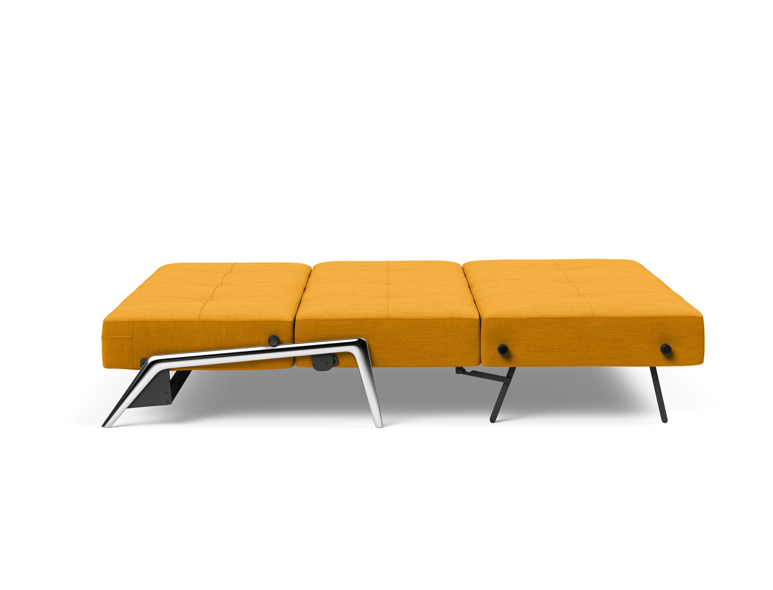 Cubed Deluxe Fabric Sofa Bed w/Aluminum Legs, Queen Size