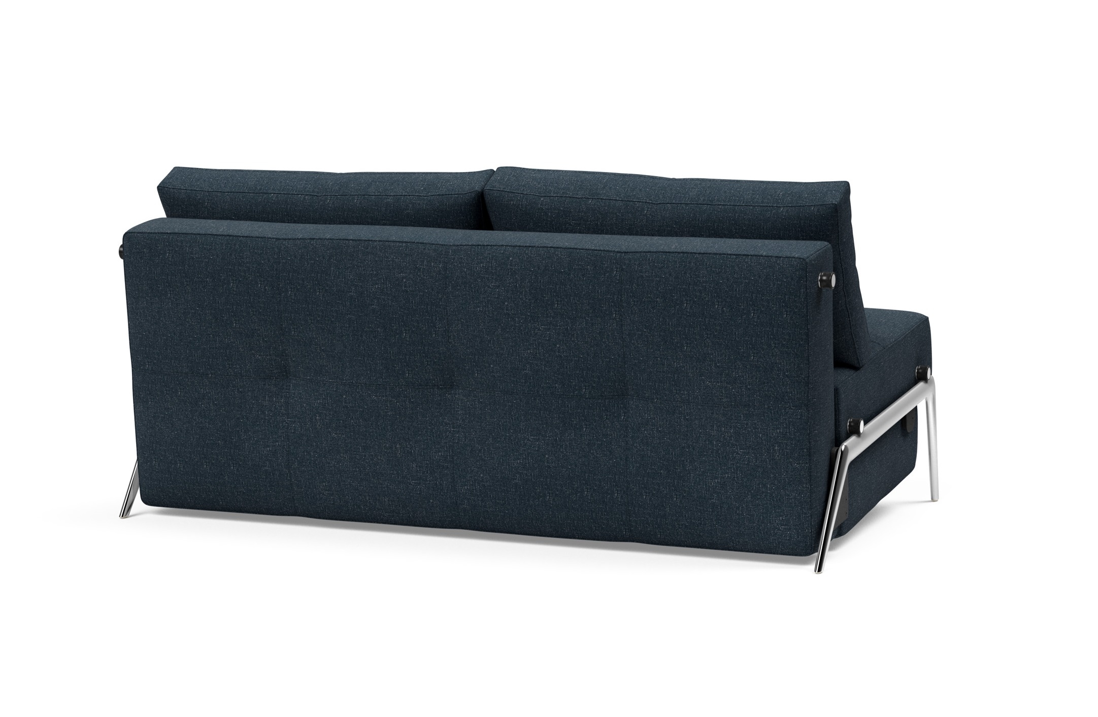 Cubed Deluxe Fabric Sofa Bed w/Aluminum Legs, Queen Size