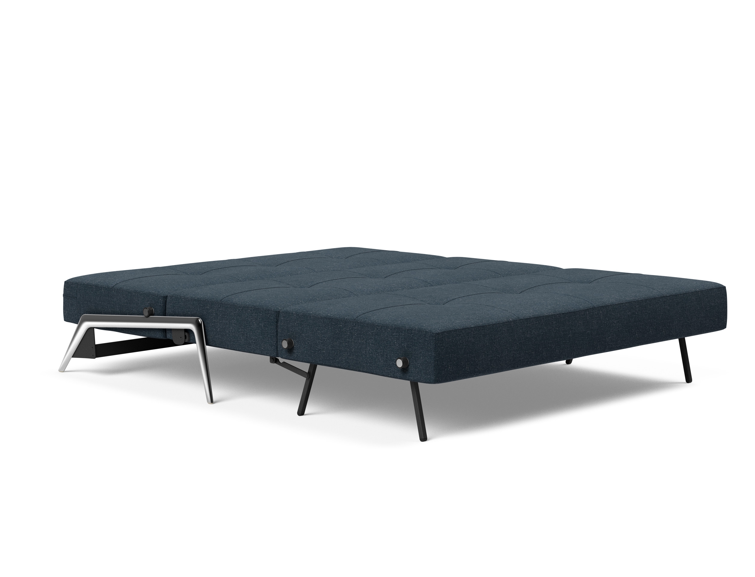 Cubed Deluxe Fabric Sofa Bed w/Aluminum Legs, Queen Size