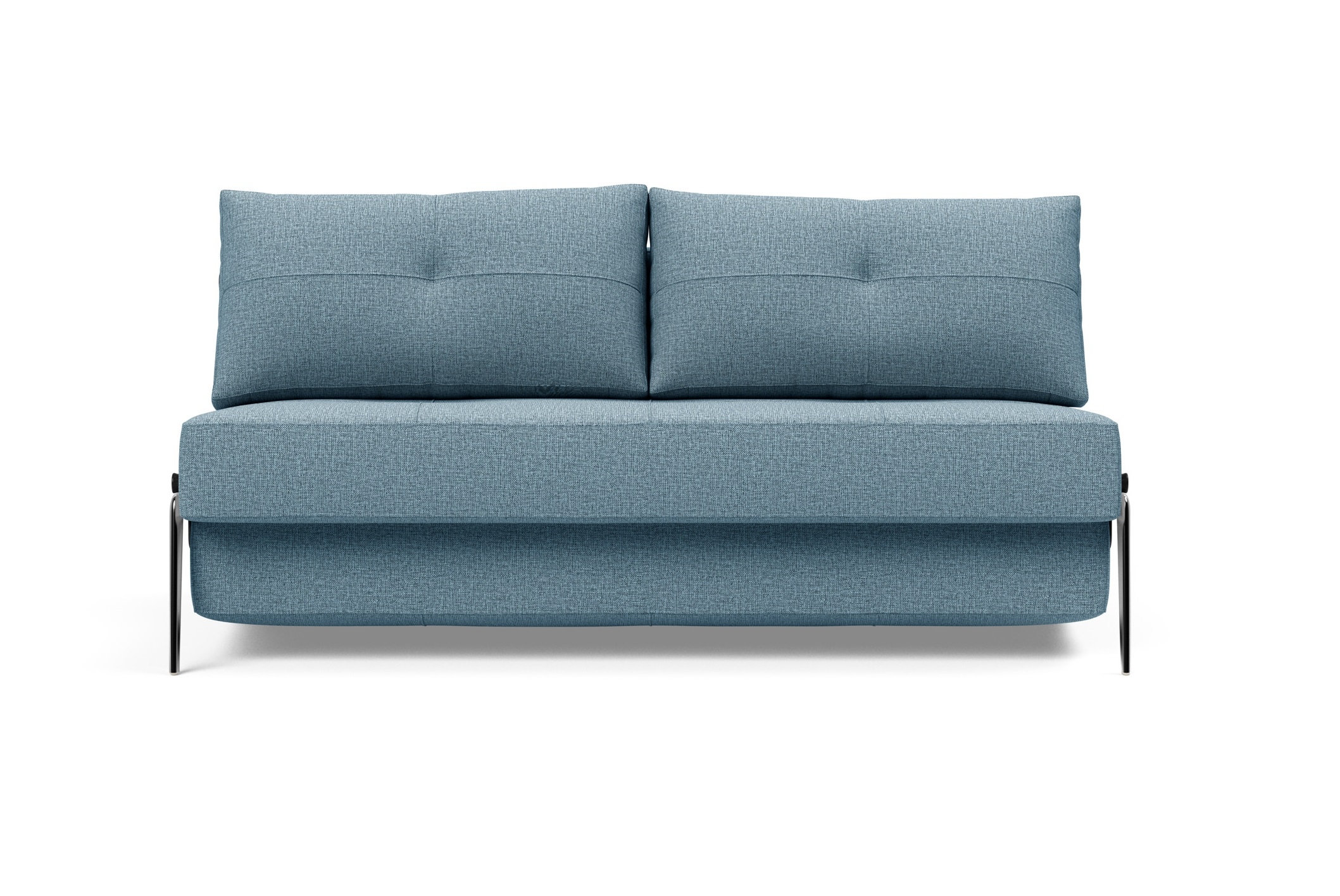 Cubed Deluxe Fabric Sofa Bed w/Aluminum Legs, Queen Size