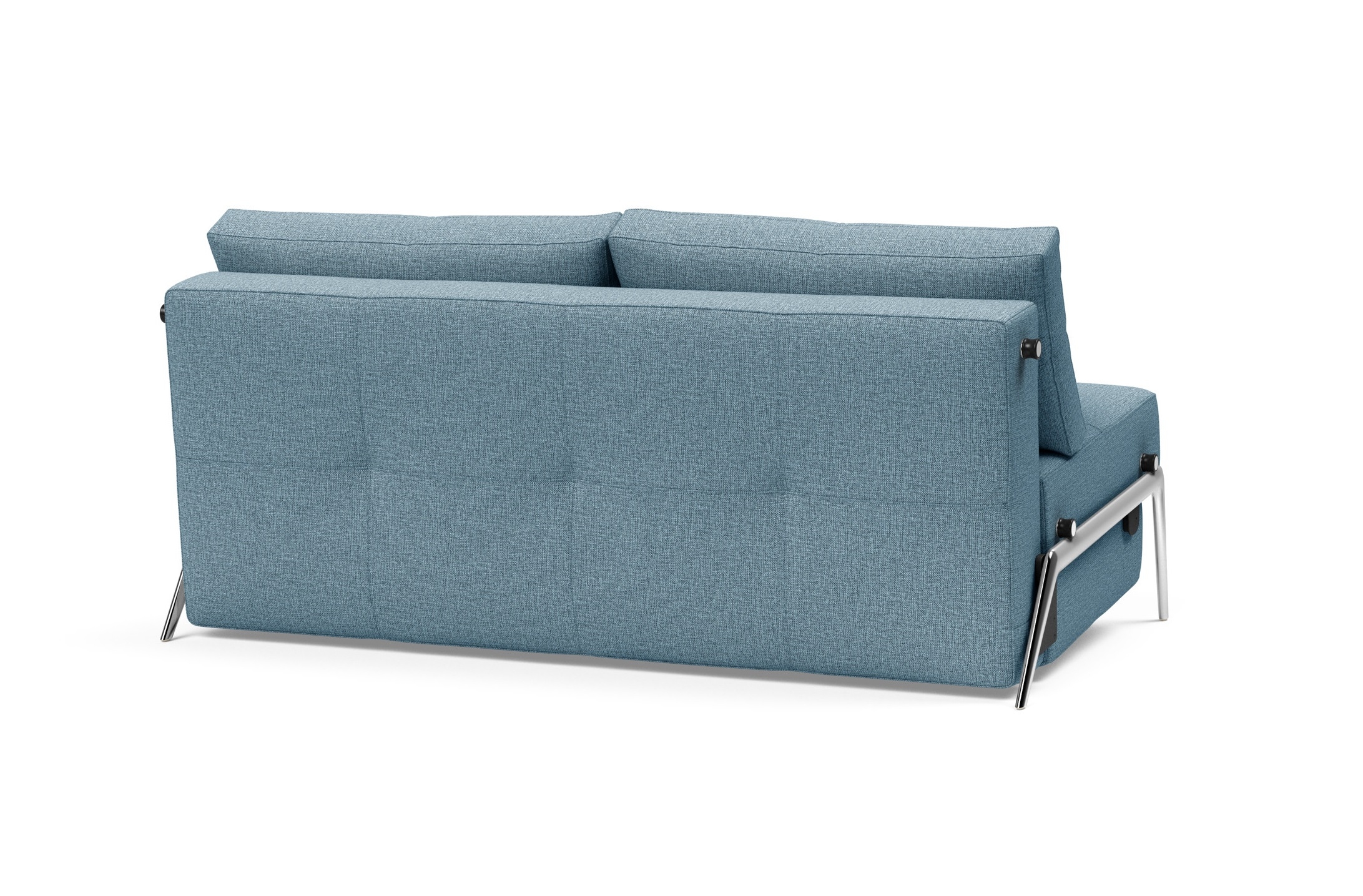 Cubed Deluxe Fabric Sofa Bed w/Aluminum Legs, Queen Size