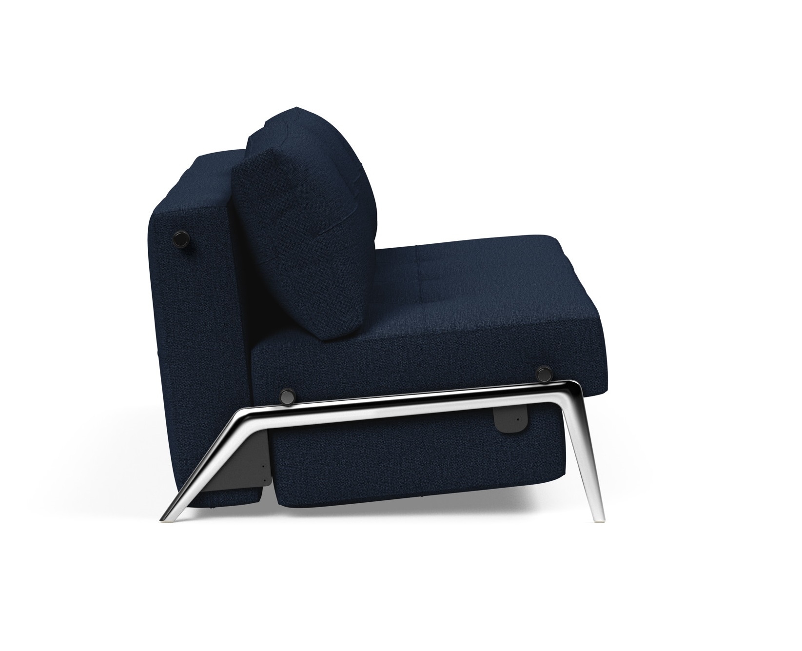 Cubed Deluxe Fabric Sofa Bed w/Aluminum Legs, Queen Size