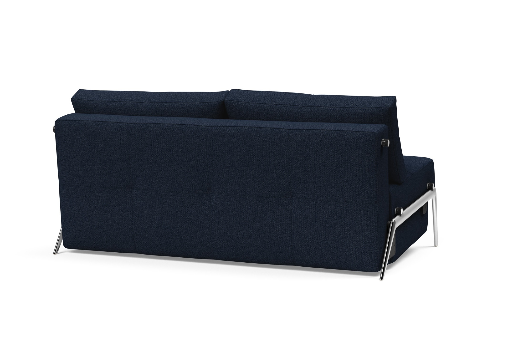Cubed Deluxe Fabric Sofa Bed w/Aluminum Legs, Queen Size