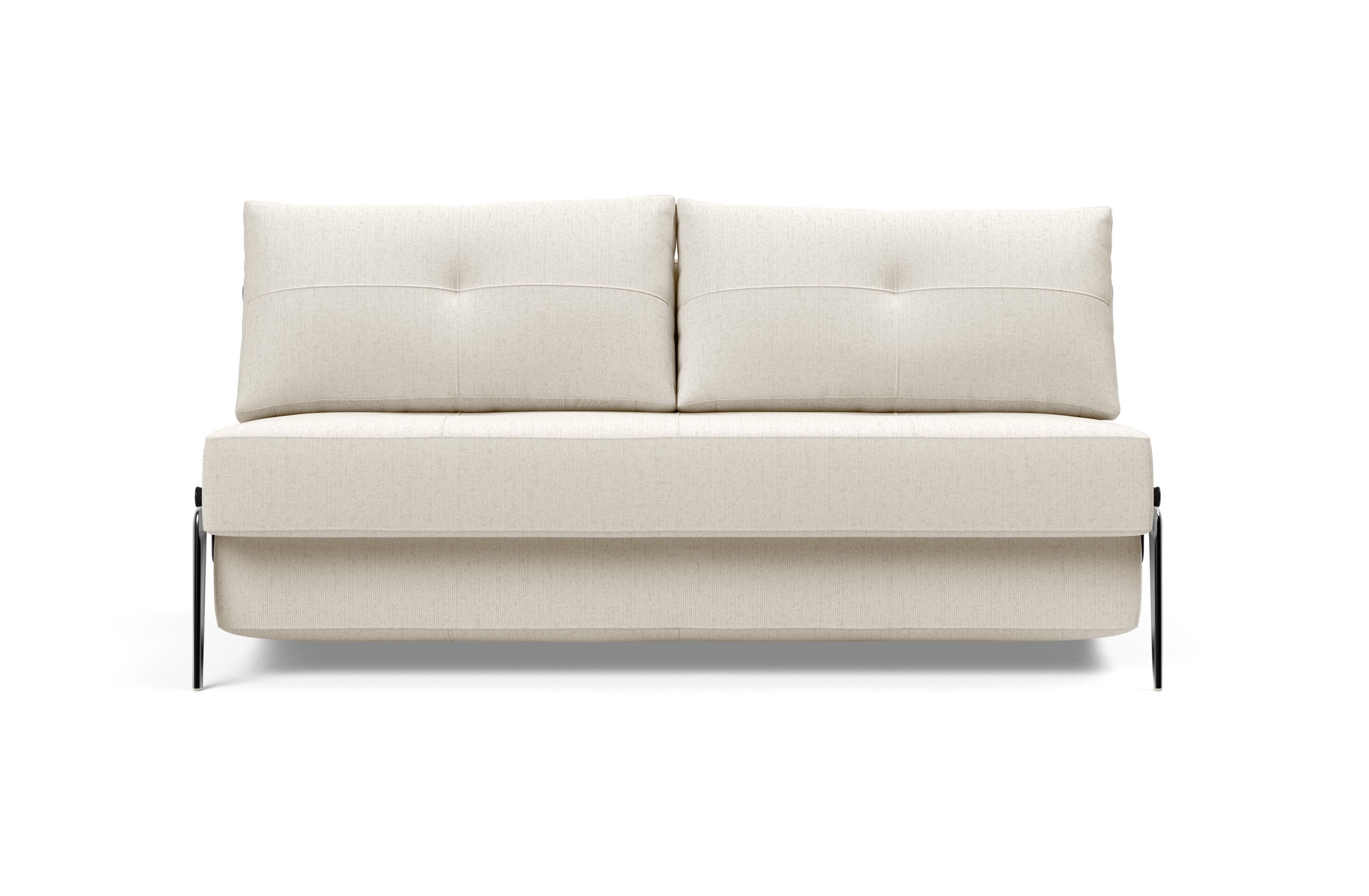 Cubed Deluxe Fabric Sofa Bed w/Aluminum Legs, Queen Size