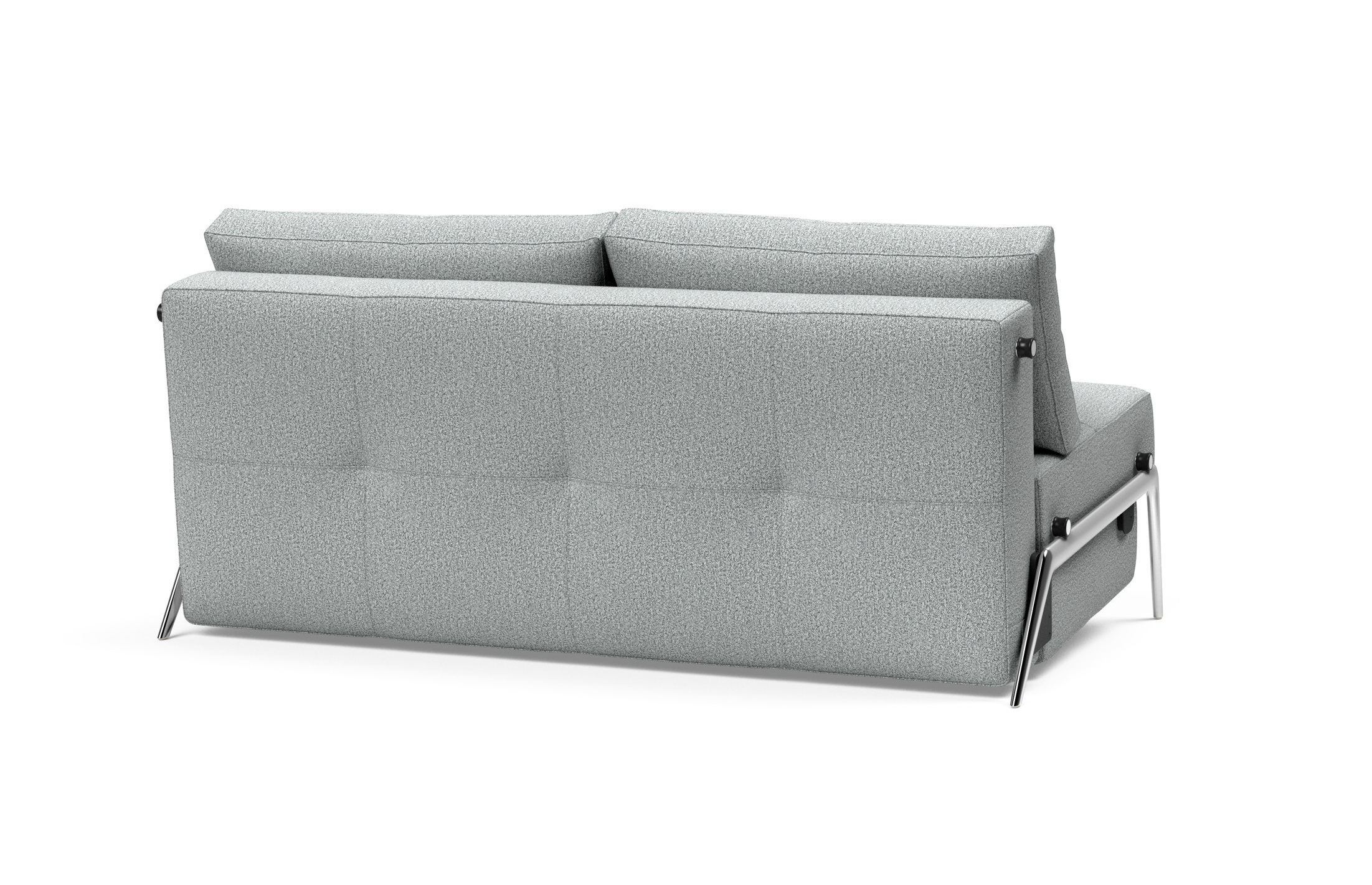 Cubed Deluxe Fabric Sofa Bed w/Aluminum Legs, Queen Size
