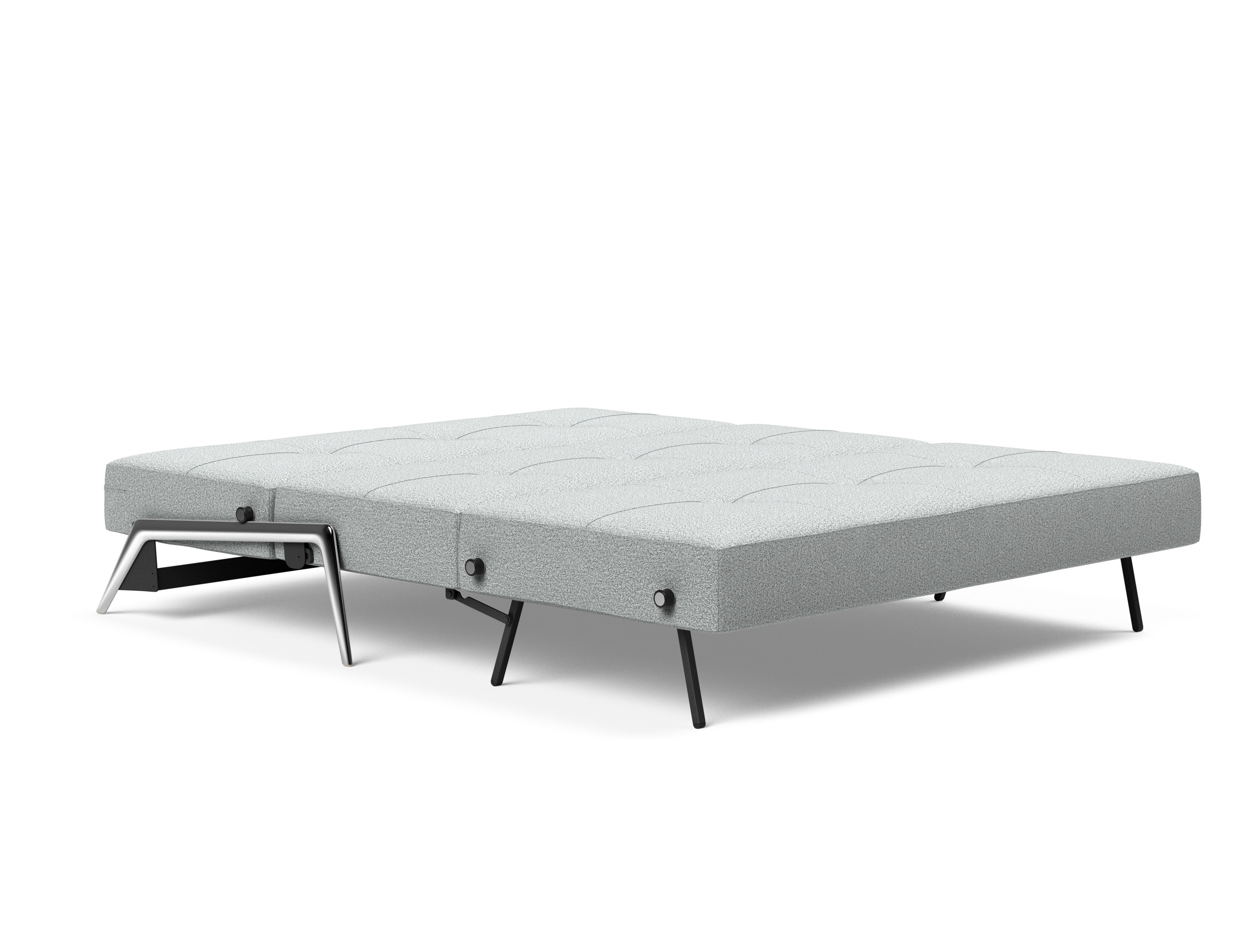 Cubed Deluxe Fabric Sofa Bed w/Aluminum Legs, Queen Size