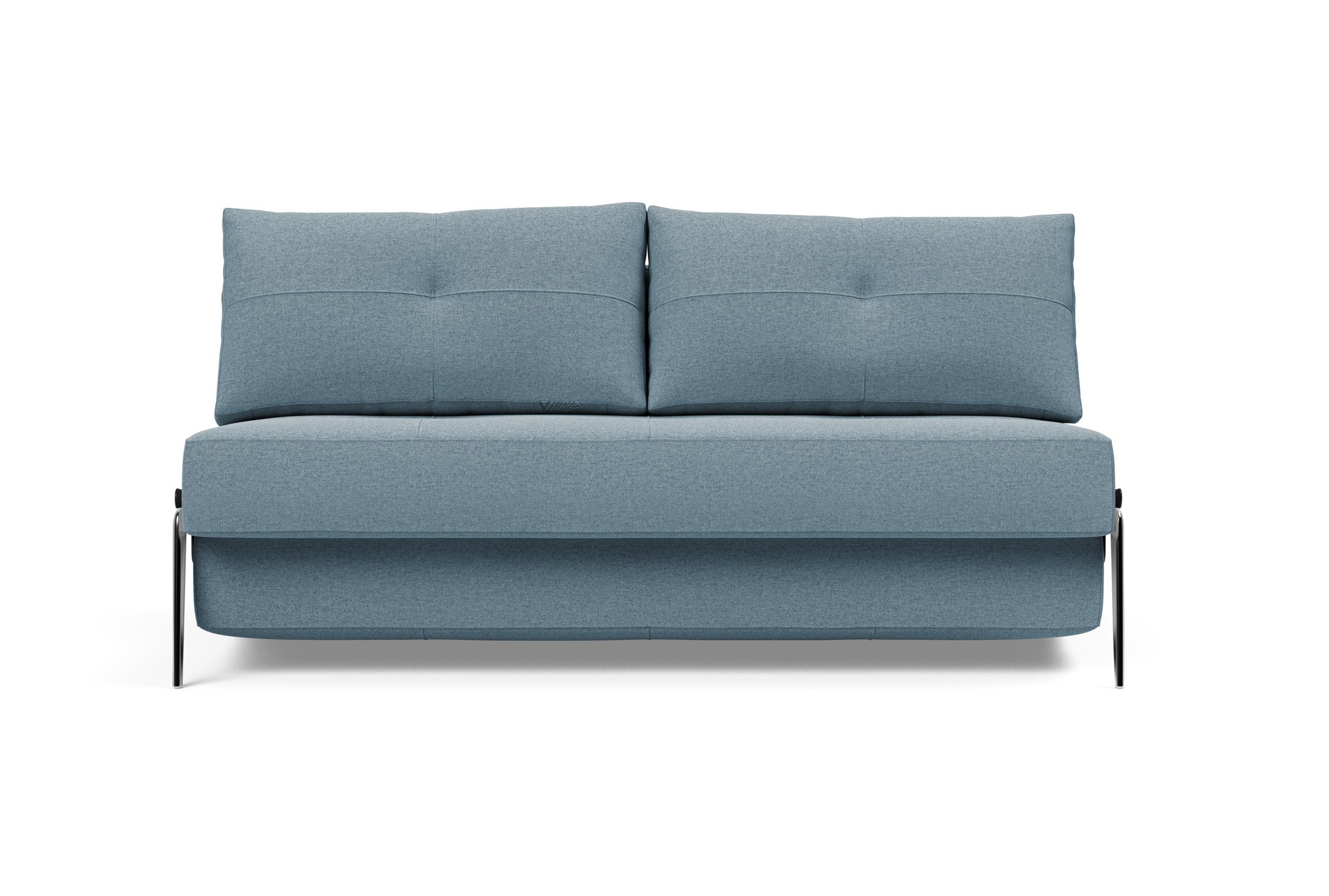 Cubed Deluxe Fabric Sofa Bed w/Aluminum Legs, Queen Size