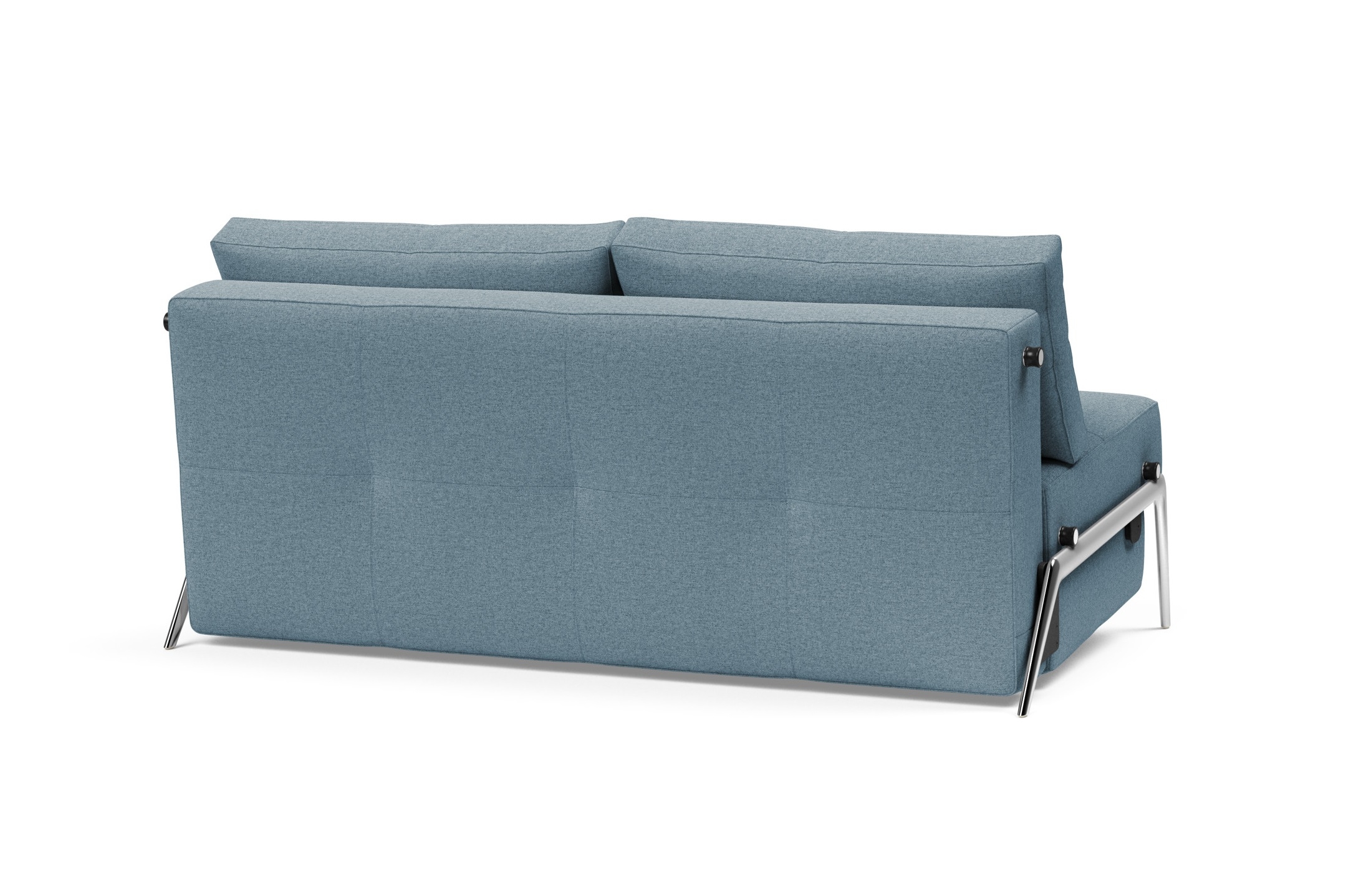 Cubed Deluxe Fabric Sofa Bed w/Aluminum Legs, Queen Size