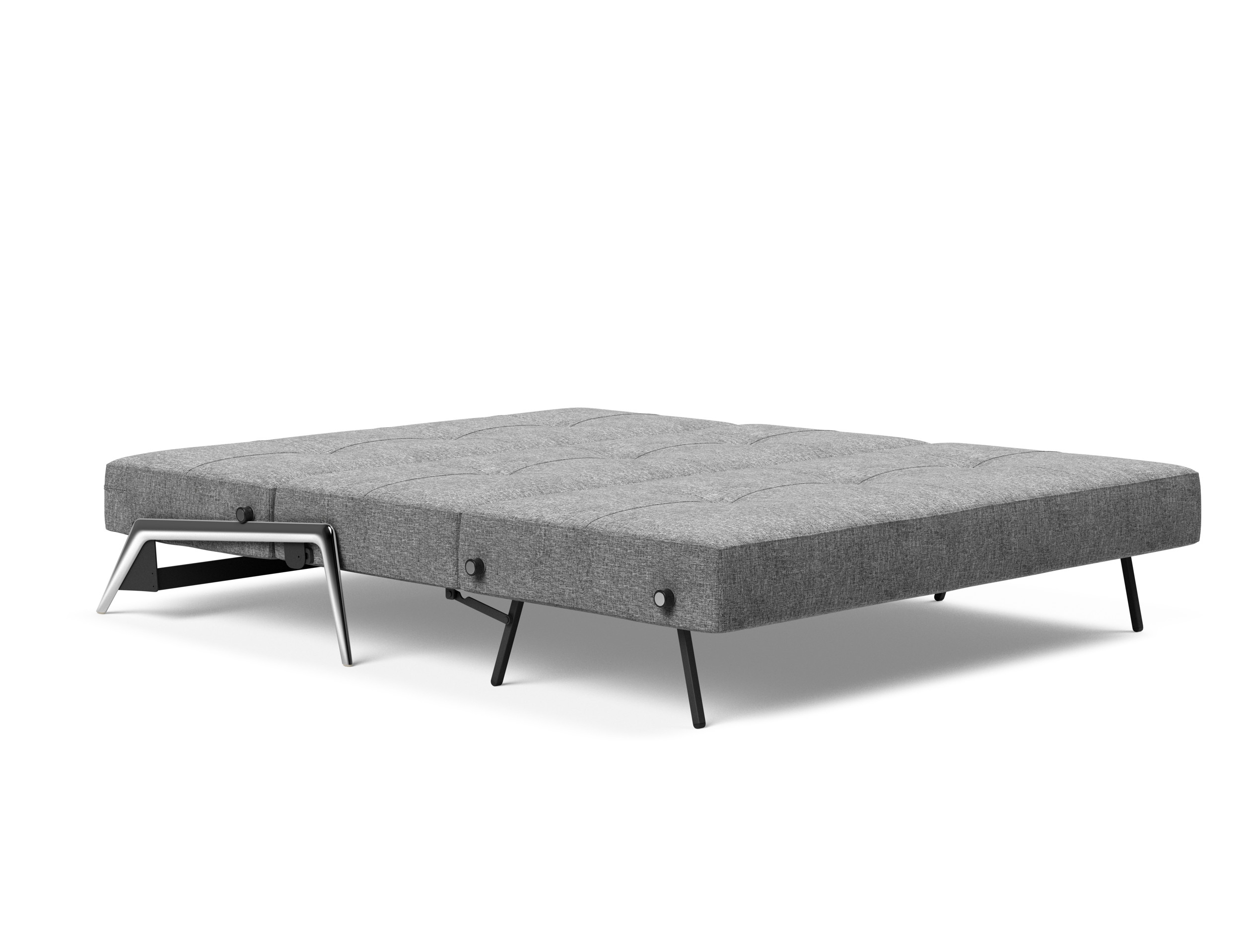 Cubed Deluxe Fabric Sofa Bed w/Aluminum Legs, Queen Size
