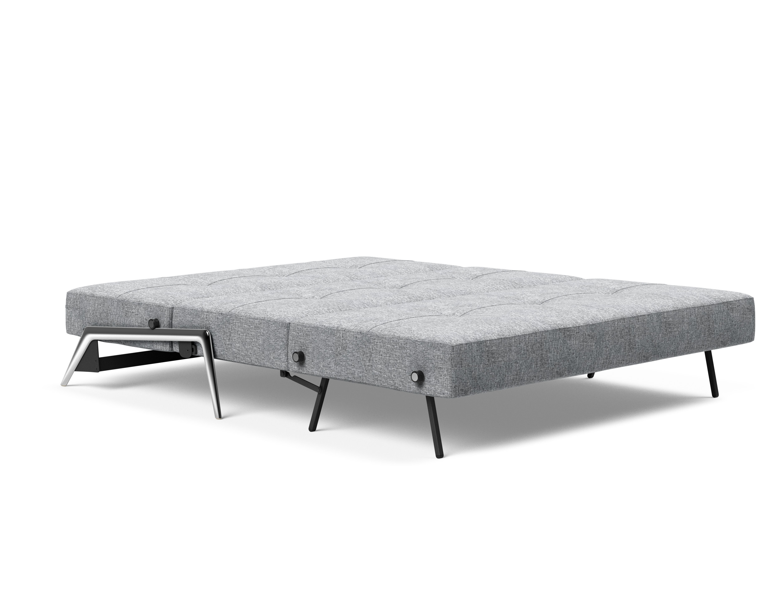 Cubed Deluxe Fabric Sofa Bed w/Aluminum Legs, Queen Size