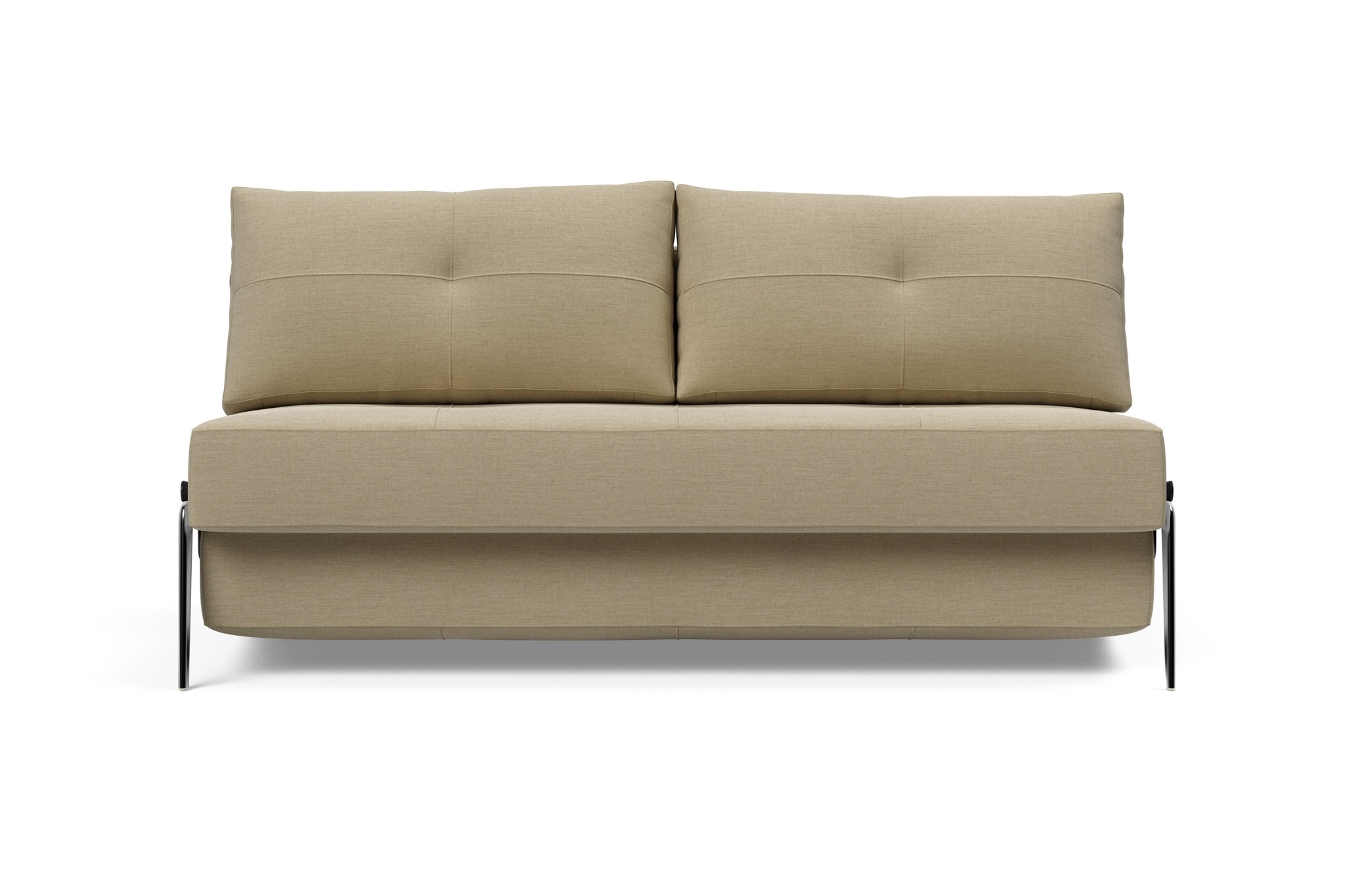 Cubed Deluxe Fabric Sofa Bed w/Aluminum Legs, Queen Size