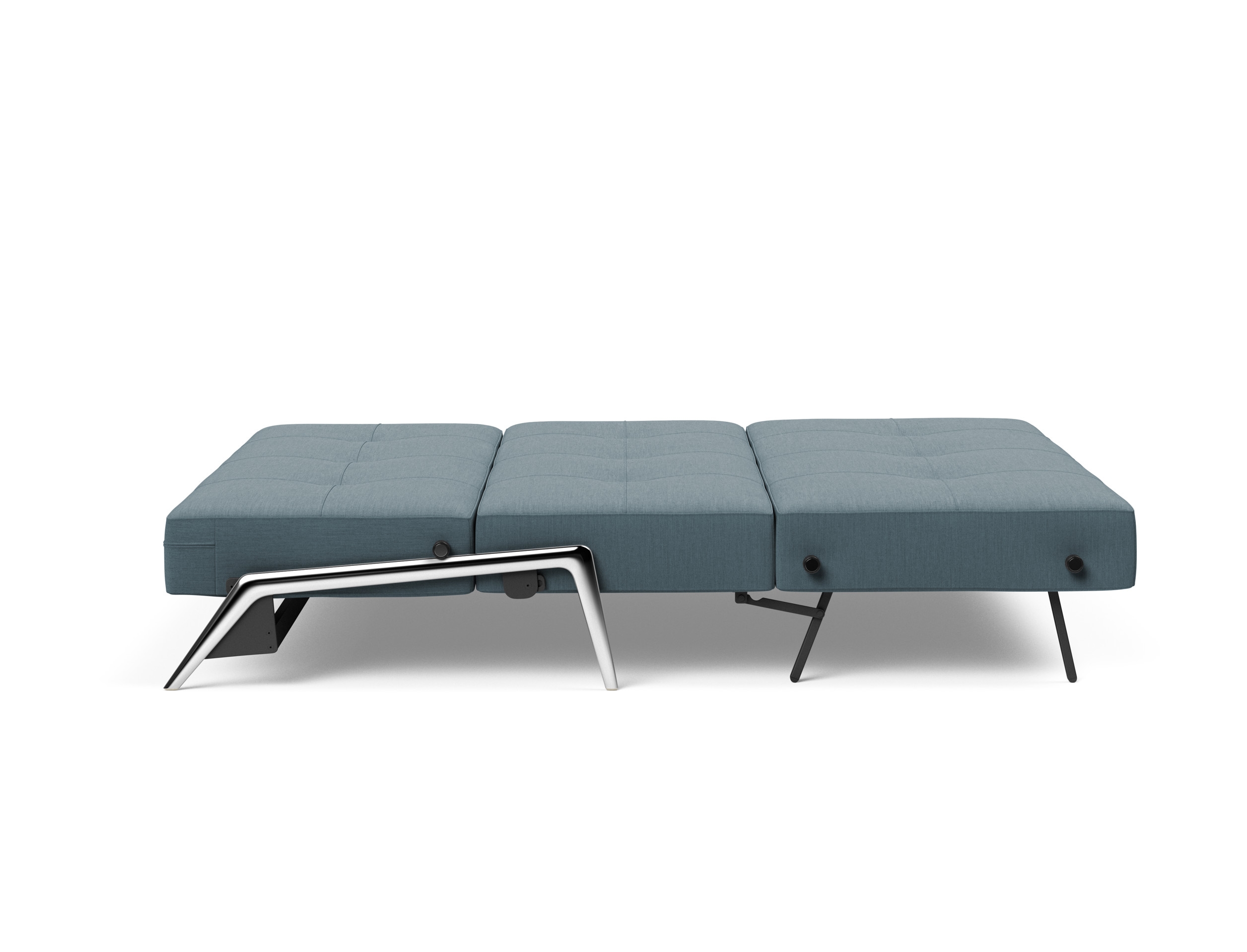 Cubed Deluxe Fabric Sofa Bed w/Aluminum Legs, Queen Size