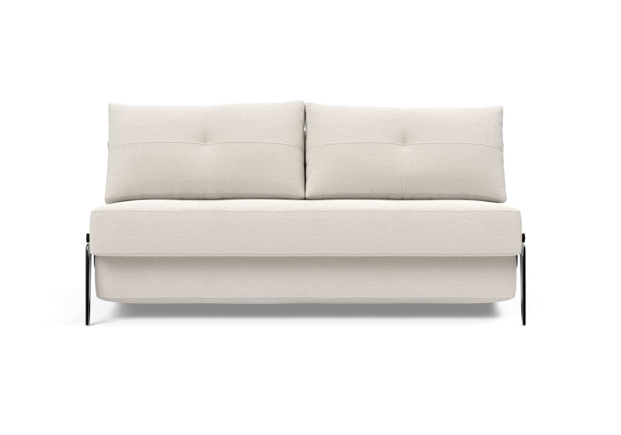 Cubed Deluxe Fabric Sofa Bed w/Aluminum Legs, Queen Size