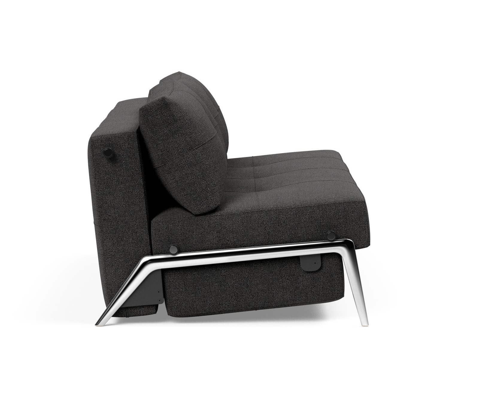 Cubed Deluxe Fabric Sofa Bed w/Aluminum Legs, Queen Size