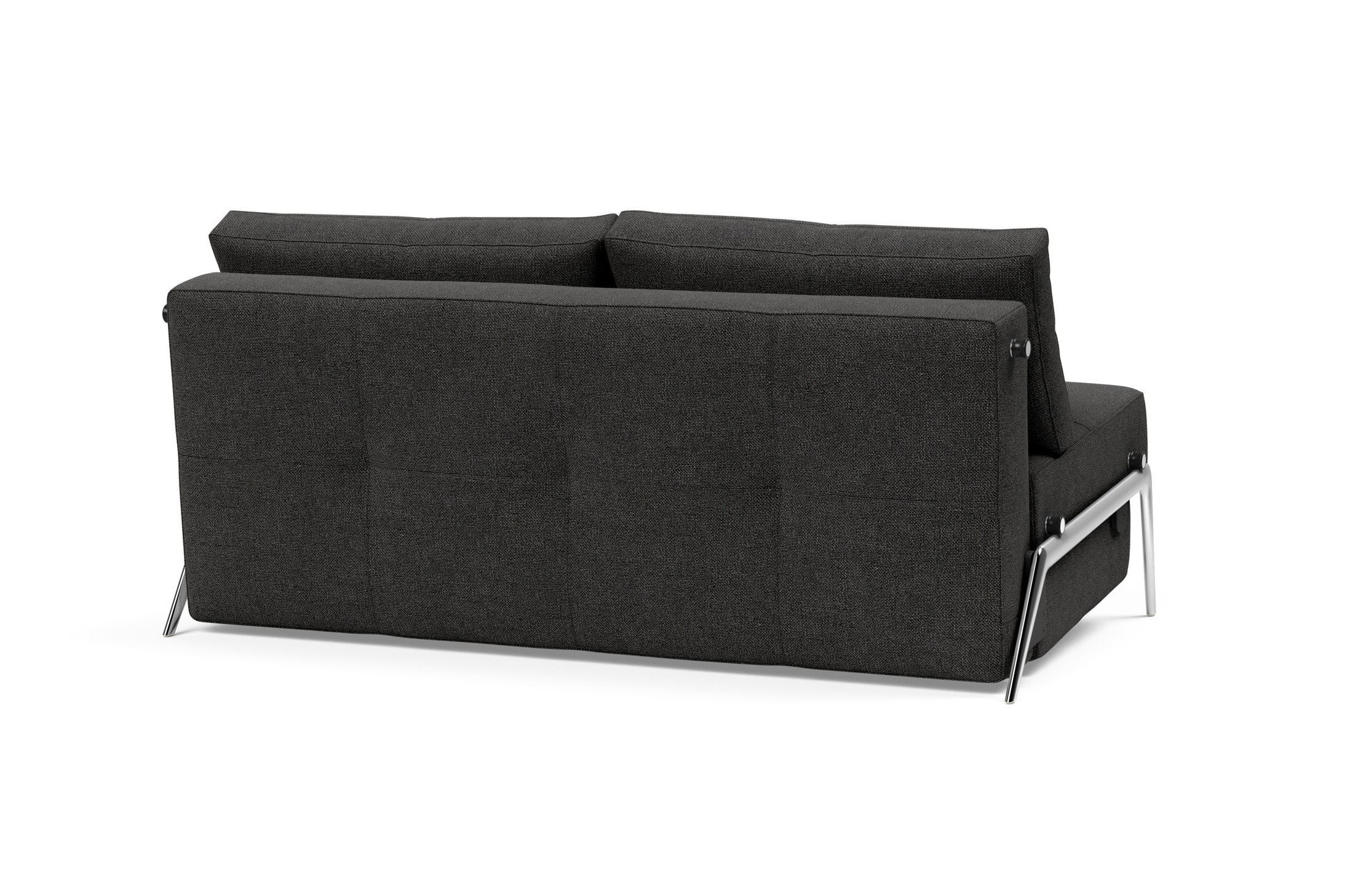 Cubed Deluxe Fabric Sofa Bed w/Aluminum Legs, Queen Size