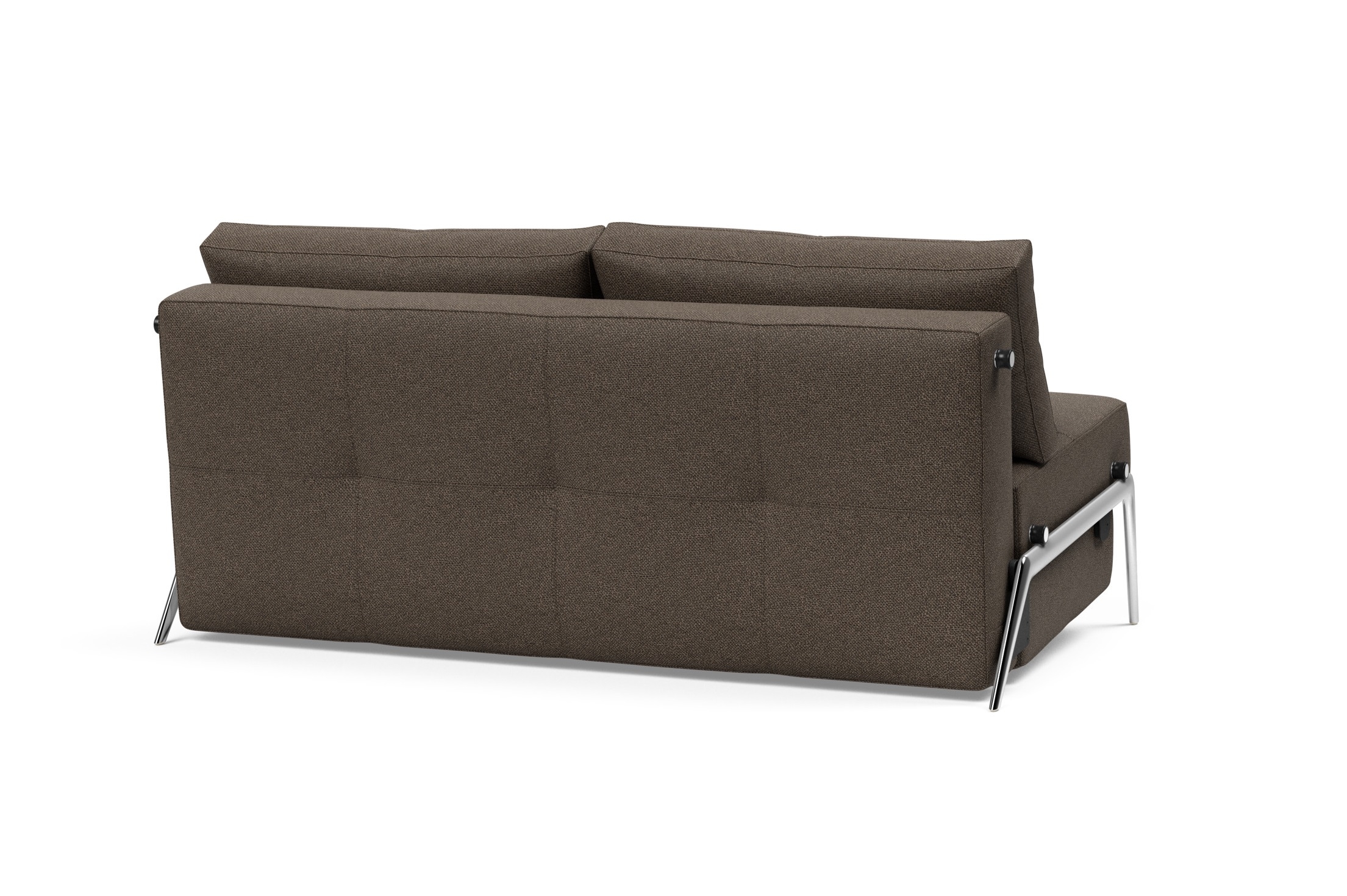 Cubed Deluxe Fabric Sofa Bed w/Aluminum Legs, Queen Size