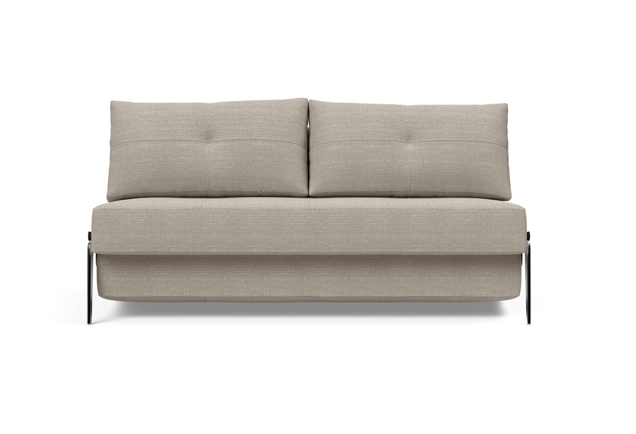 Cubed Deluxe Fabric Sofa Bed w/Aluminum Legs, Queen Size