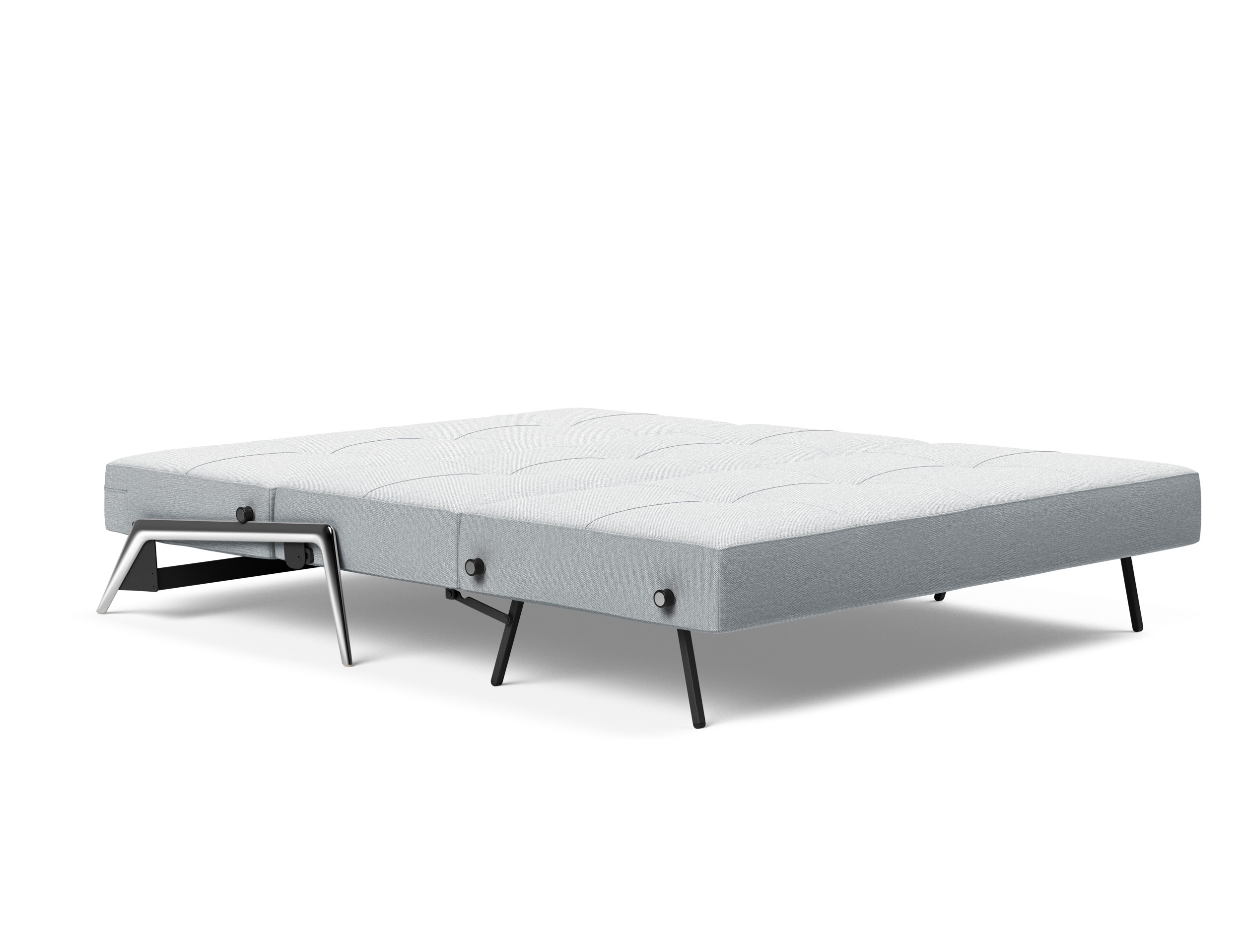 Cubed Deluxe Fabric Sofa Bed w/Aluminum Legs, Queen Size