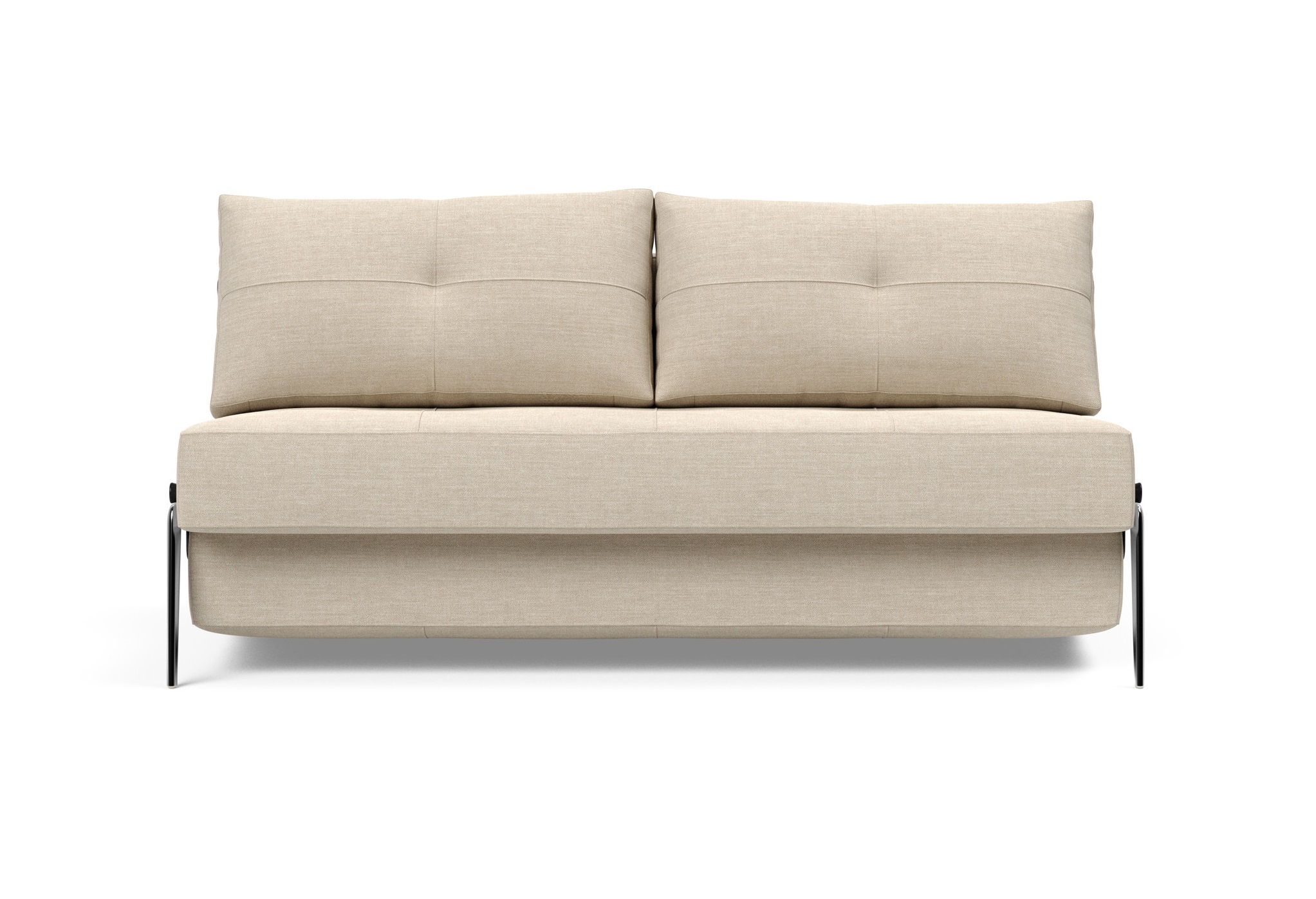 Cubed Deluxe Fabric Sofa Bed w/Aluminum Legs, Queen Size