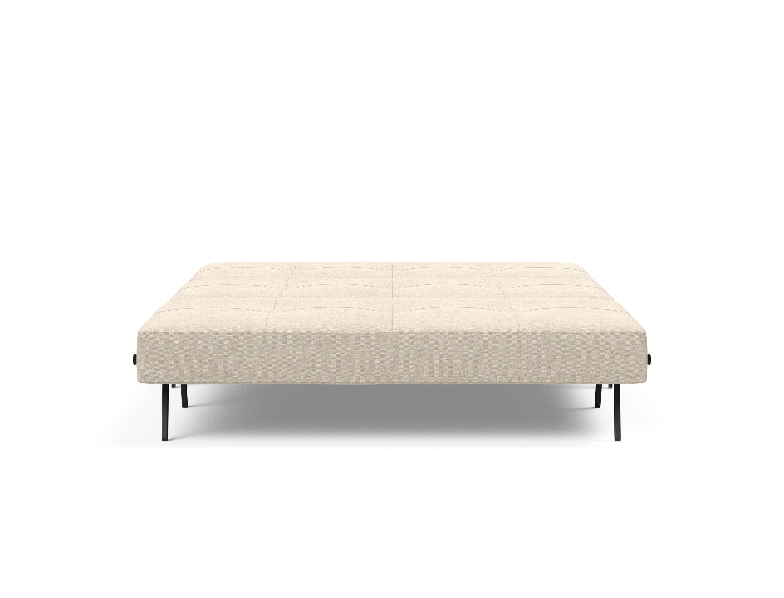 Cubed Deluxe Fabric Sofa Bed w/Aluminum Legs, Queen Size