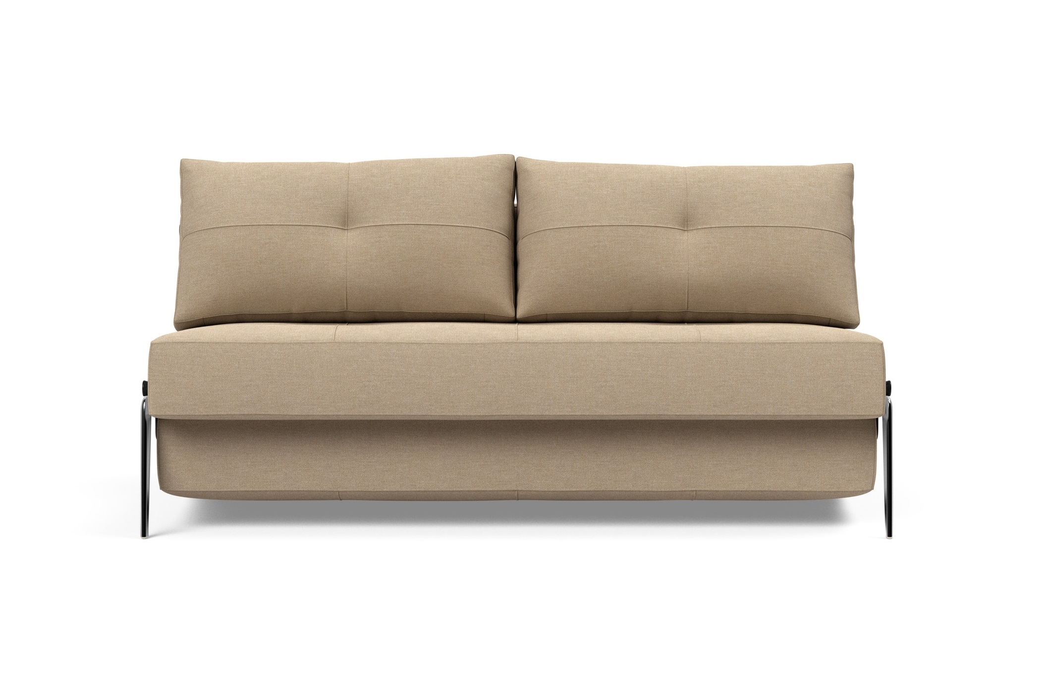 Cubed Deluxe Fabric Sofa Bed w/Aluminum Legs, Queen Size