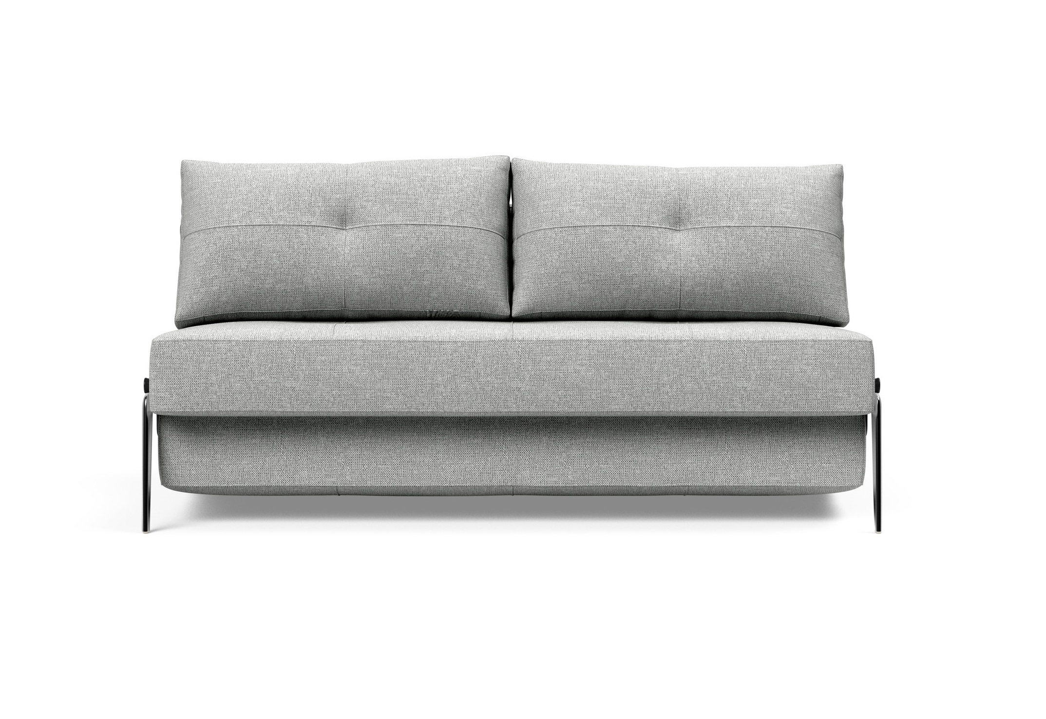 Cubed Deluxe Fabric Sofa Bed w/Aluminum Legs, Queen Size