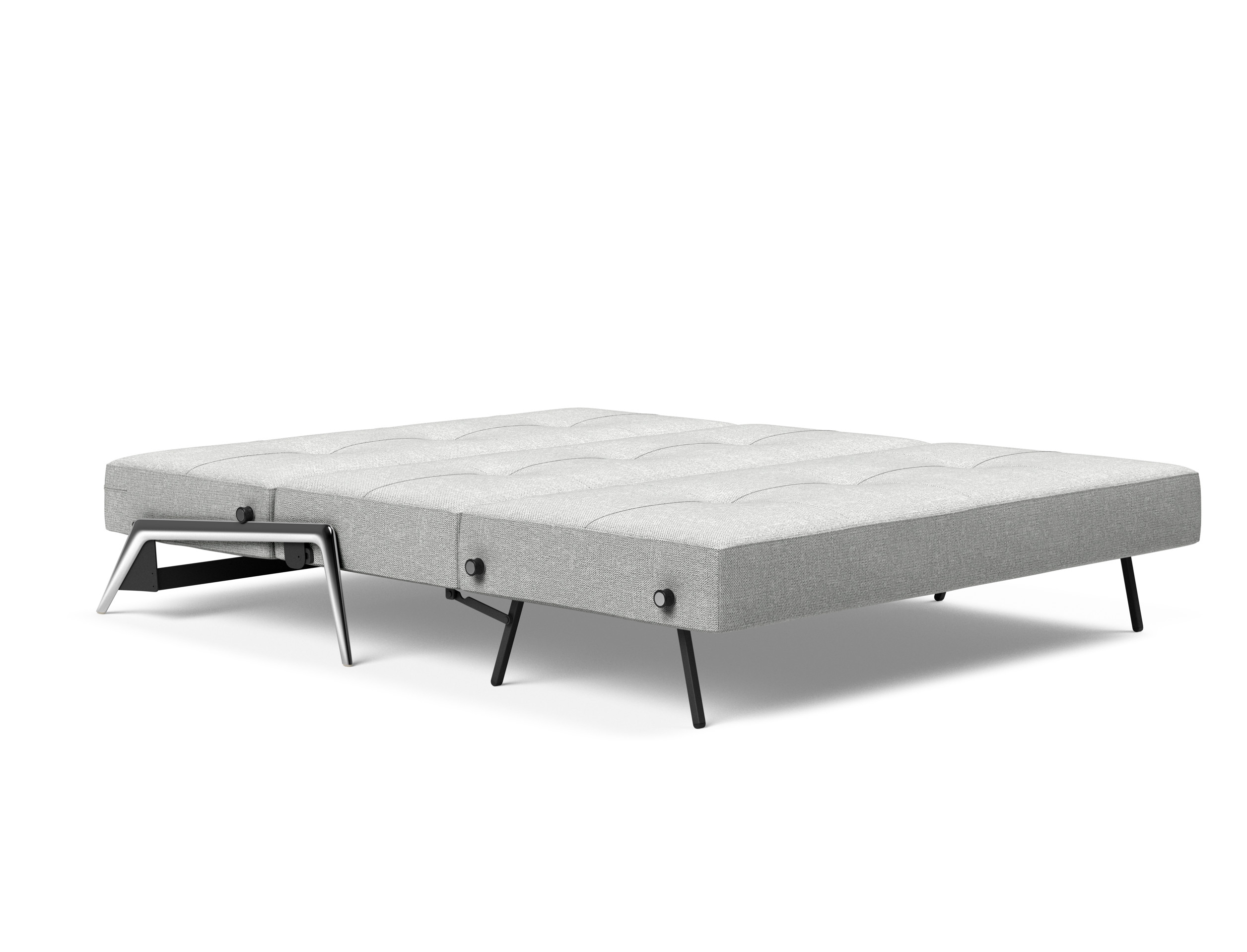 Cubed Deluxe Fabric Sofa Bed w/Aluminum Legs, Queen Size