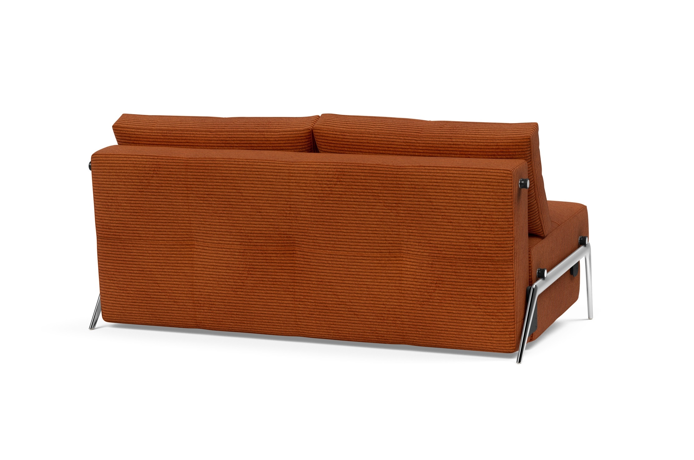Cubed Deluxe Fabric Sofa Bed w/Aluminum Legs, Queen Size