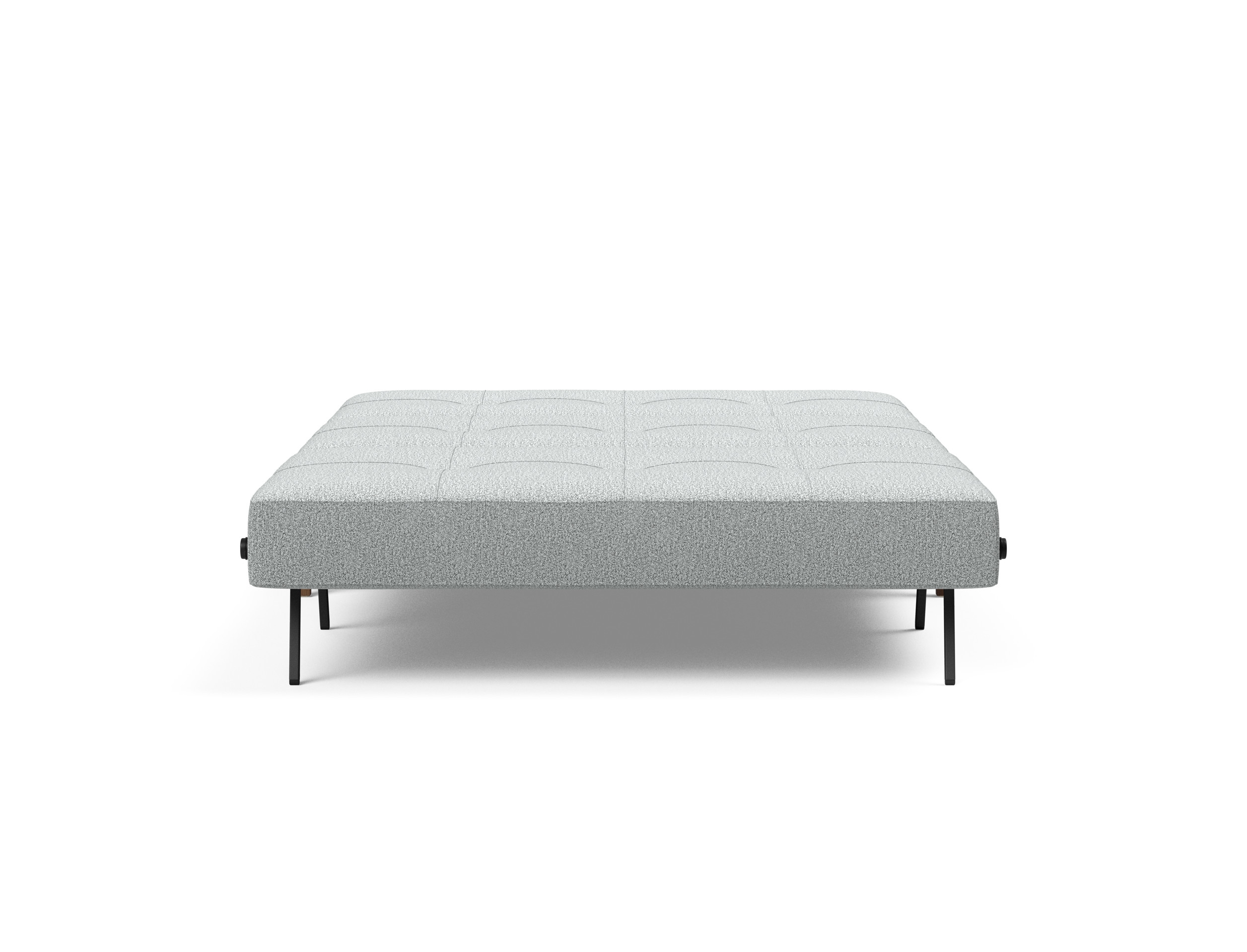 Cubed Deluxe Fabric Sofa Bed w/Dark Wood Legs, Queen Size
