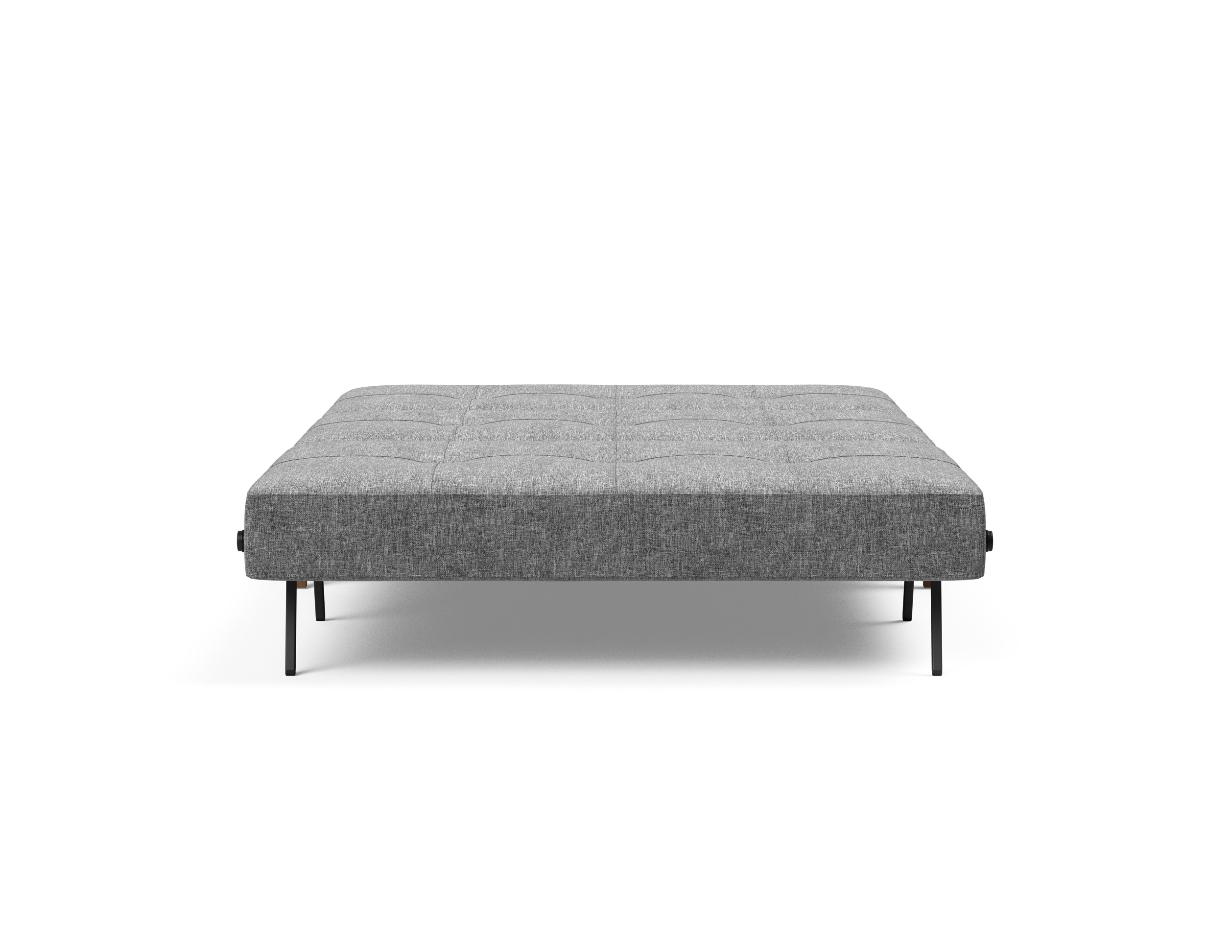 Cubed Deluxe Fabric Sofa Bed w/Dark Wood Legs, Queen Size