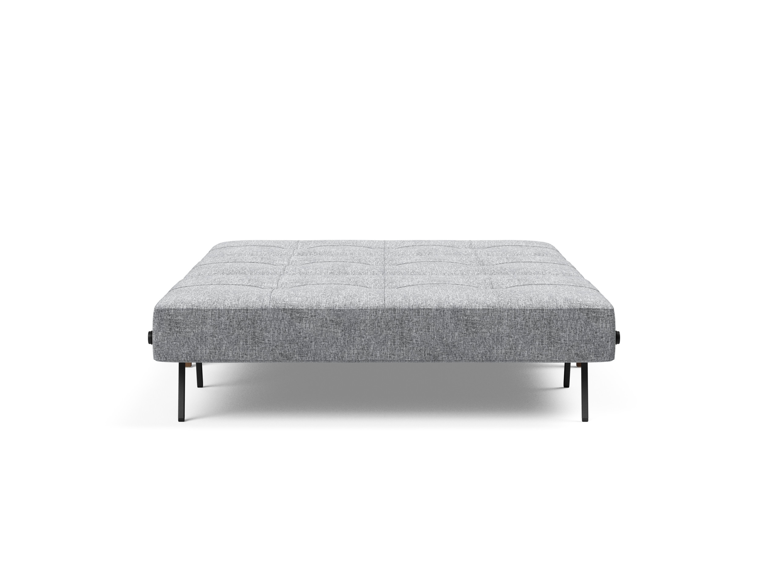 Cubed Deluxe Fabric Sofa Bed w/Dark Wood Legs, Queen Size