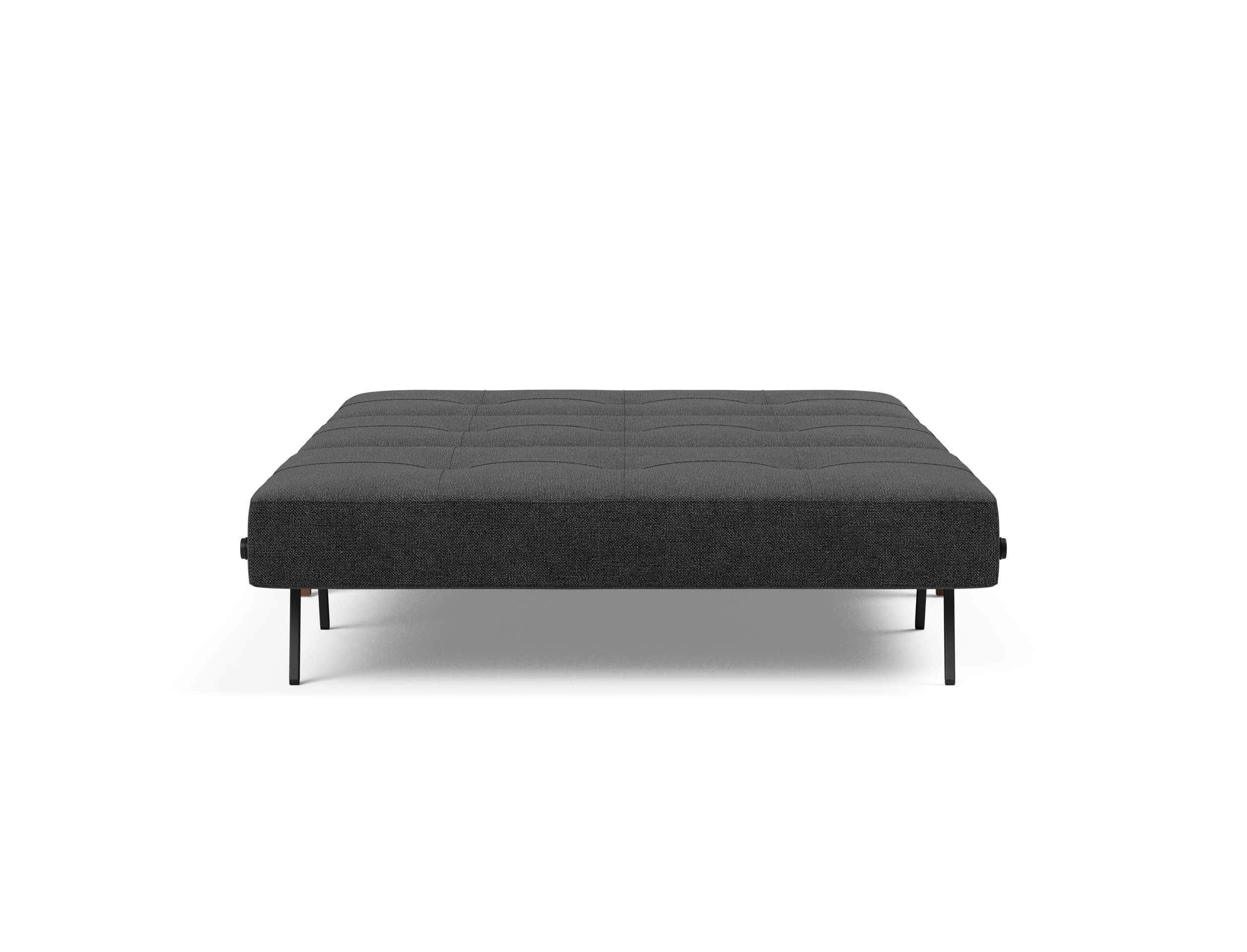 Cubed Deluxe Fabric Sofa Bed w/Dark Wood Legs, Queen Size