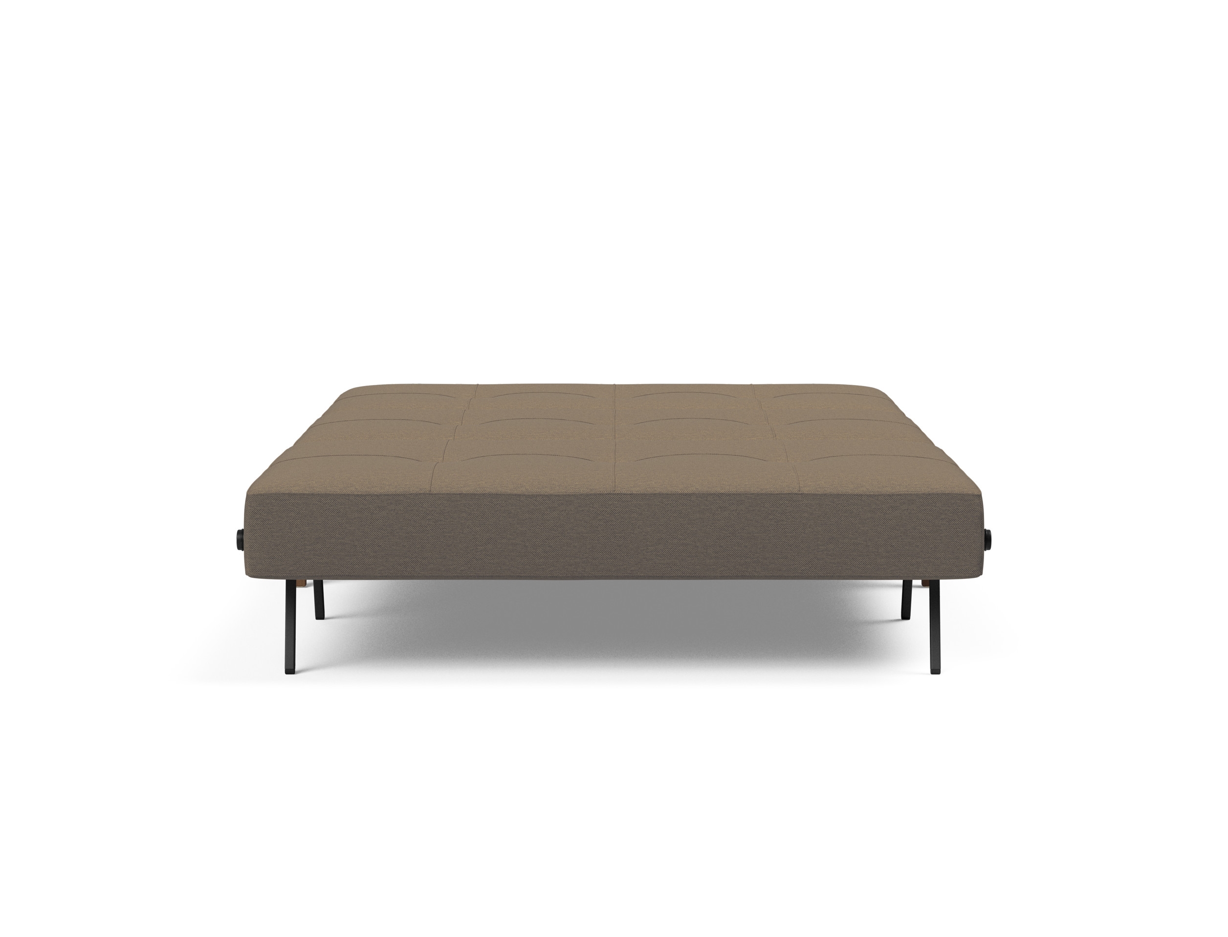 Cubed Deluxe Fabric Sofa Bed w/Dark Wood Legs, Queen Size