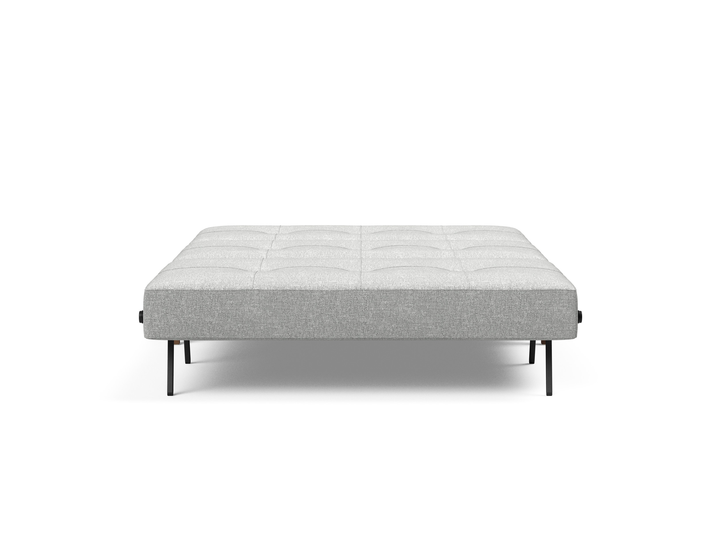 Cubed Deluxe Fabric Sofa Bed w/Dark Wood Legs, Queen Size
