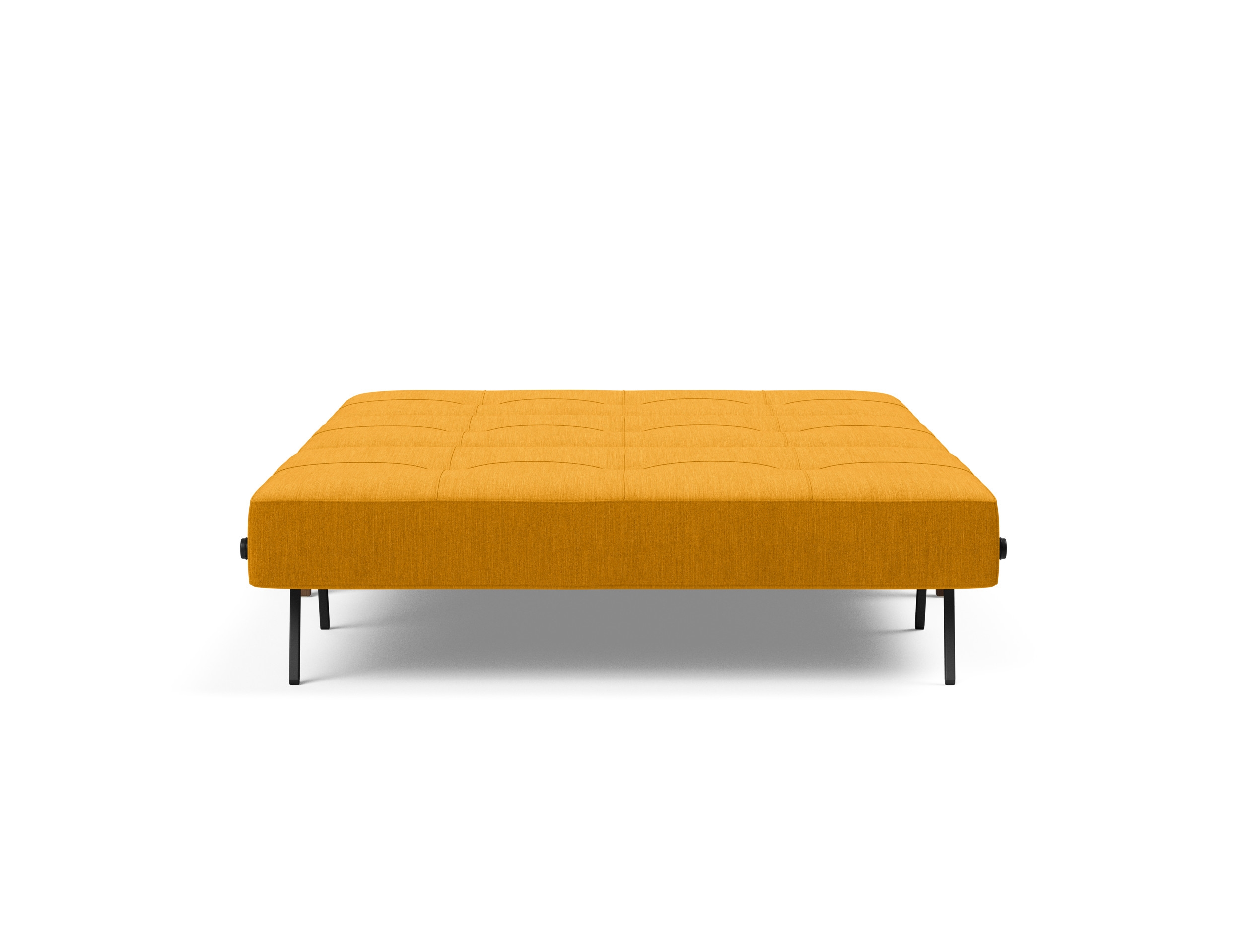Cubed Deluxe Fabric Sofa Bed w/Dark Wood Legs, Full Size