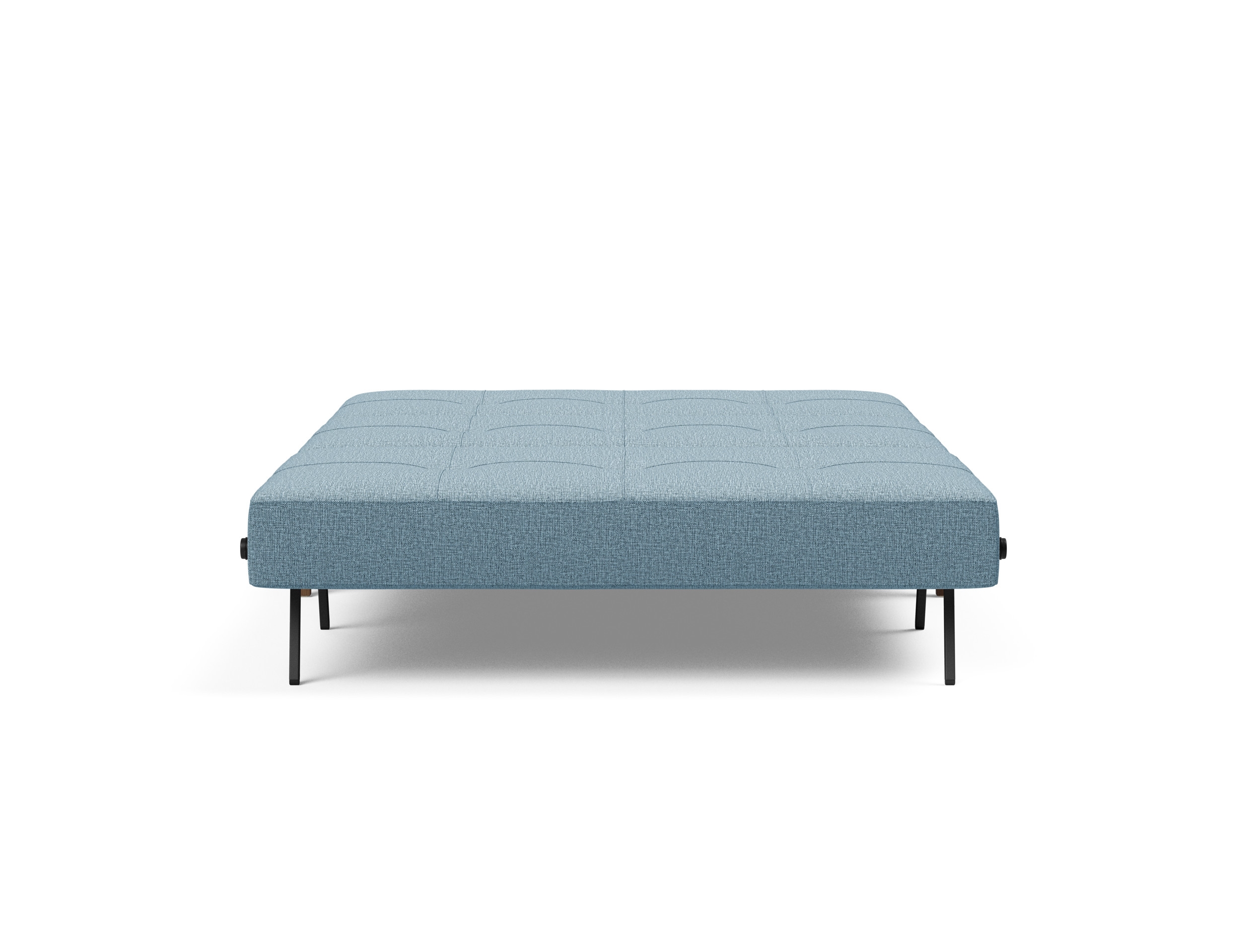 Cubed Deluxe Fabric Sofa Bed w/Dark Wood Legs, Full Size