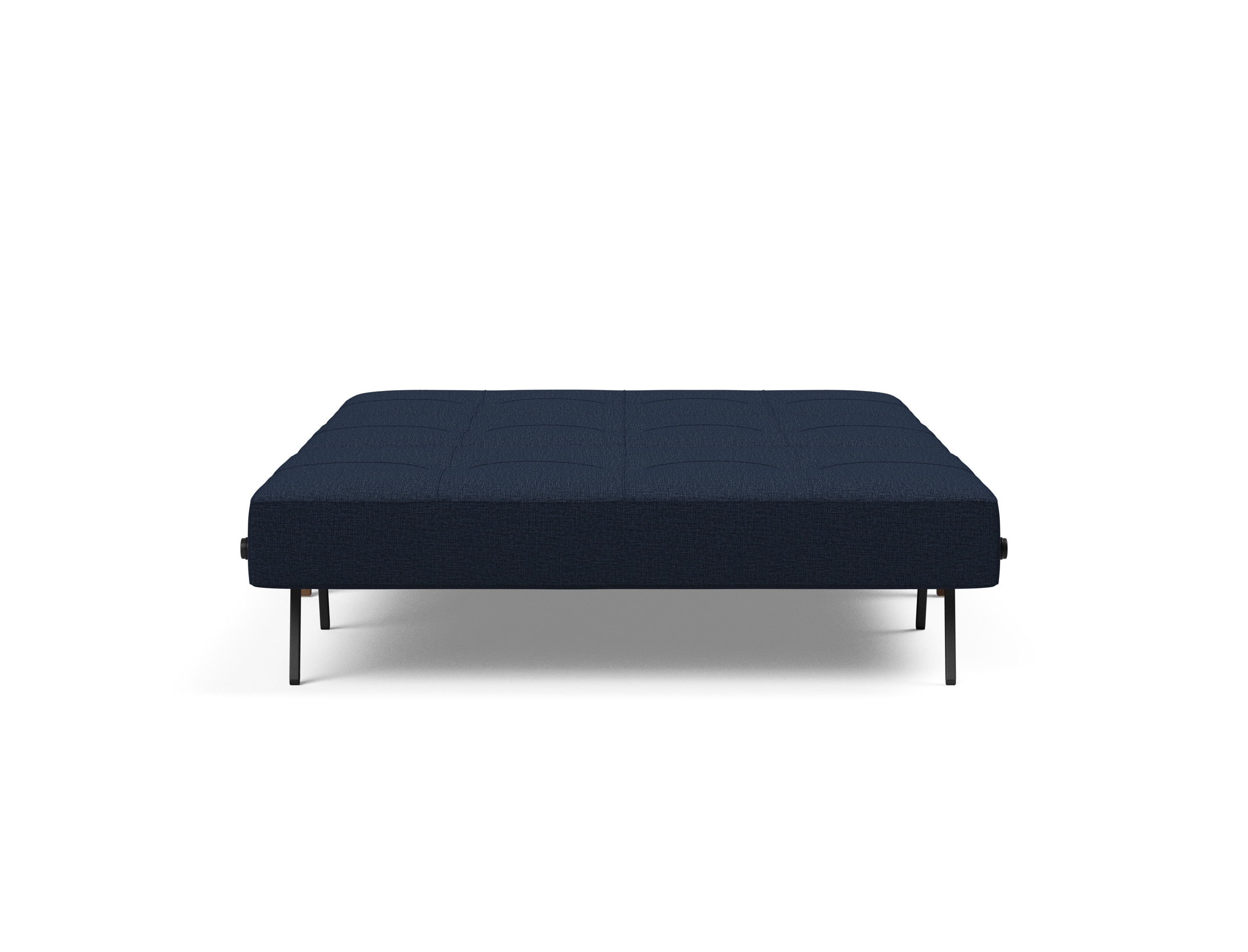 Cubed Deluxe Fabric Sofa Bed w/Dark Wood Legs, Full Size