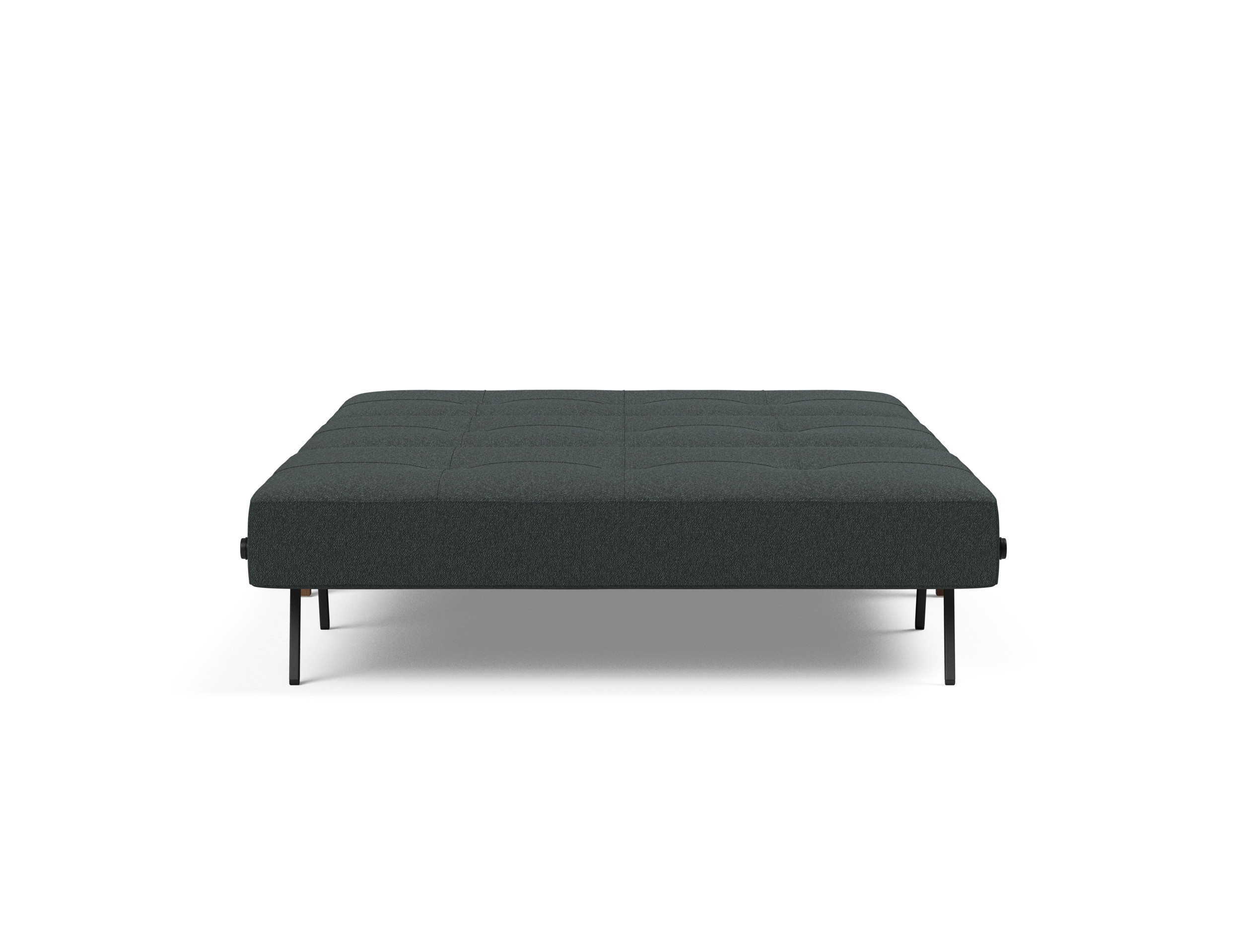 Cubed Deluxe Fabric Sofa Bed w/Dark Wood Legs, Full Size
