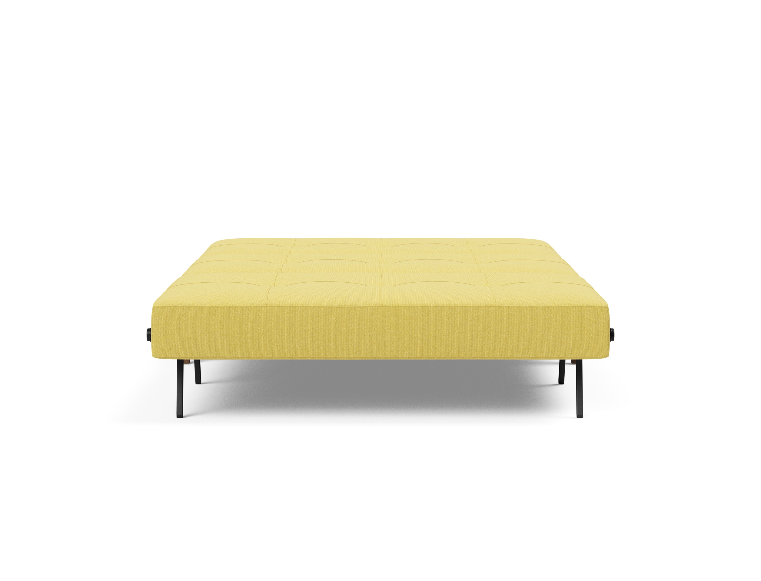 Cubed Deluxe Fabric Sofa Bed w/Dark Wood Legs, Full Size