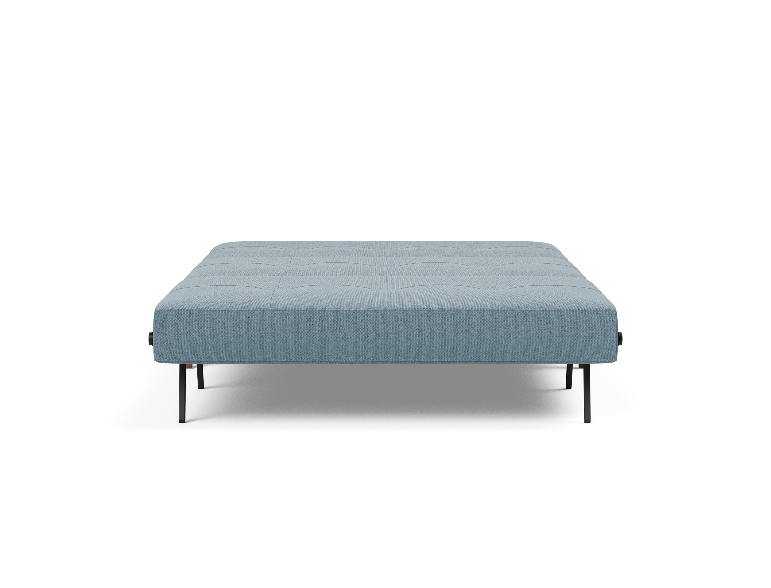 Cubed Deluxe Fabric Sofa Bed w/Dark Wood Legs, Full Size