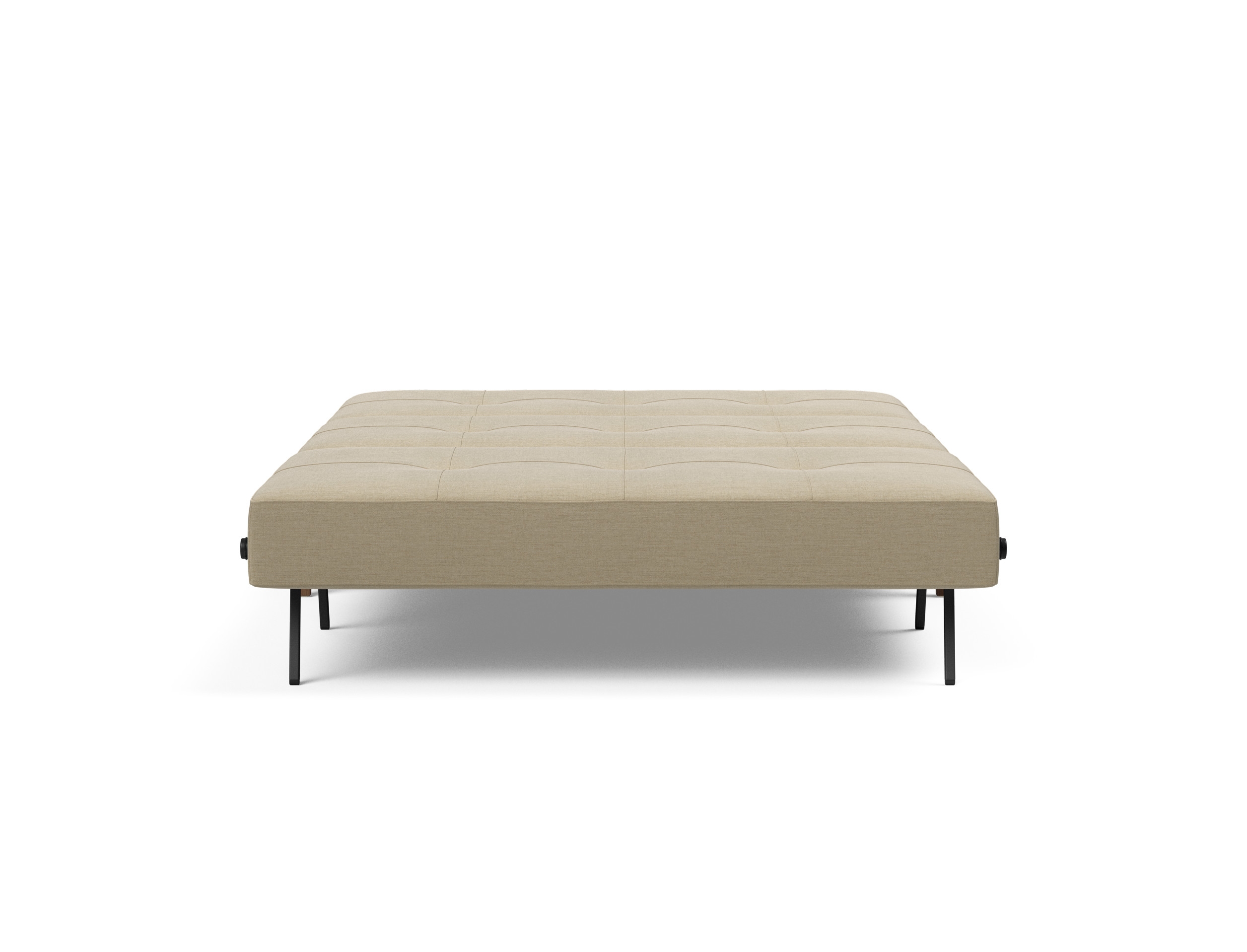 Cubed Deluxe Fabric Sofa Bed w/Dark Wood Legs, Full Size