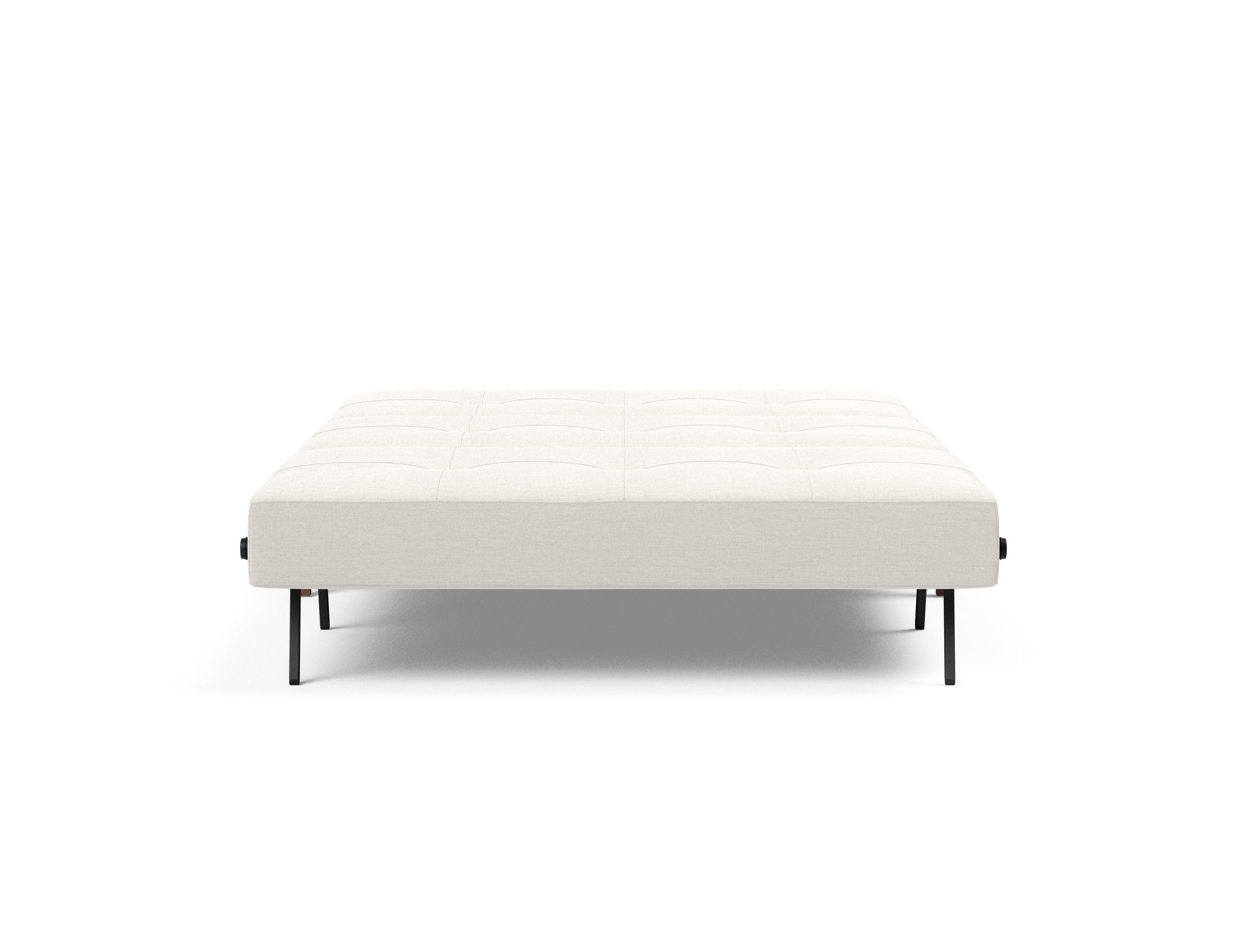 Cubed Deluxe Fabric Sofa Bed w/Dark Wood Legs, Full Size