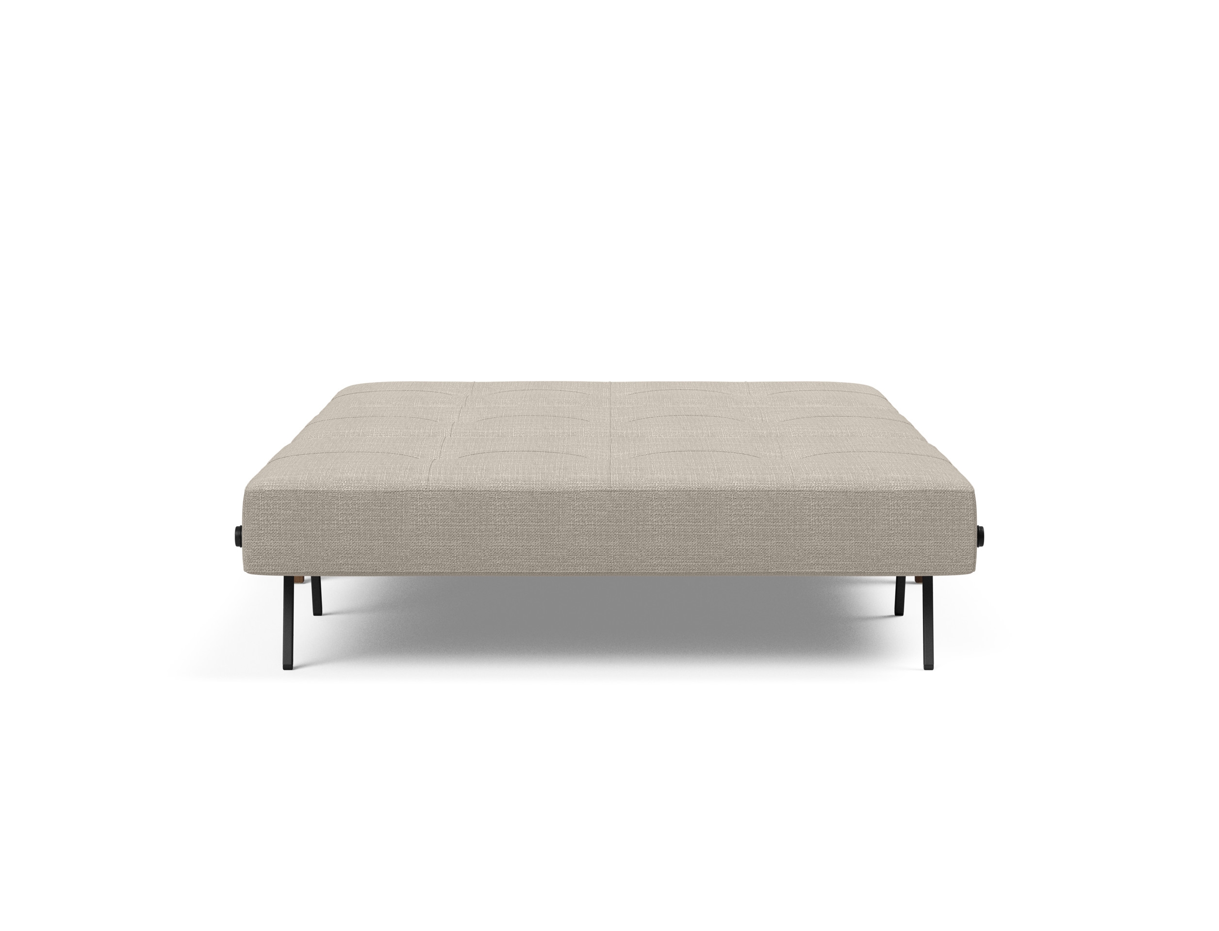 Cubed Deluxe Fabric Sofa Bed w/Dark Wood Legs, Full Size