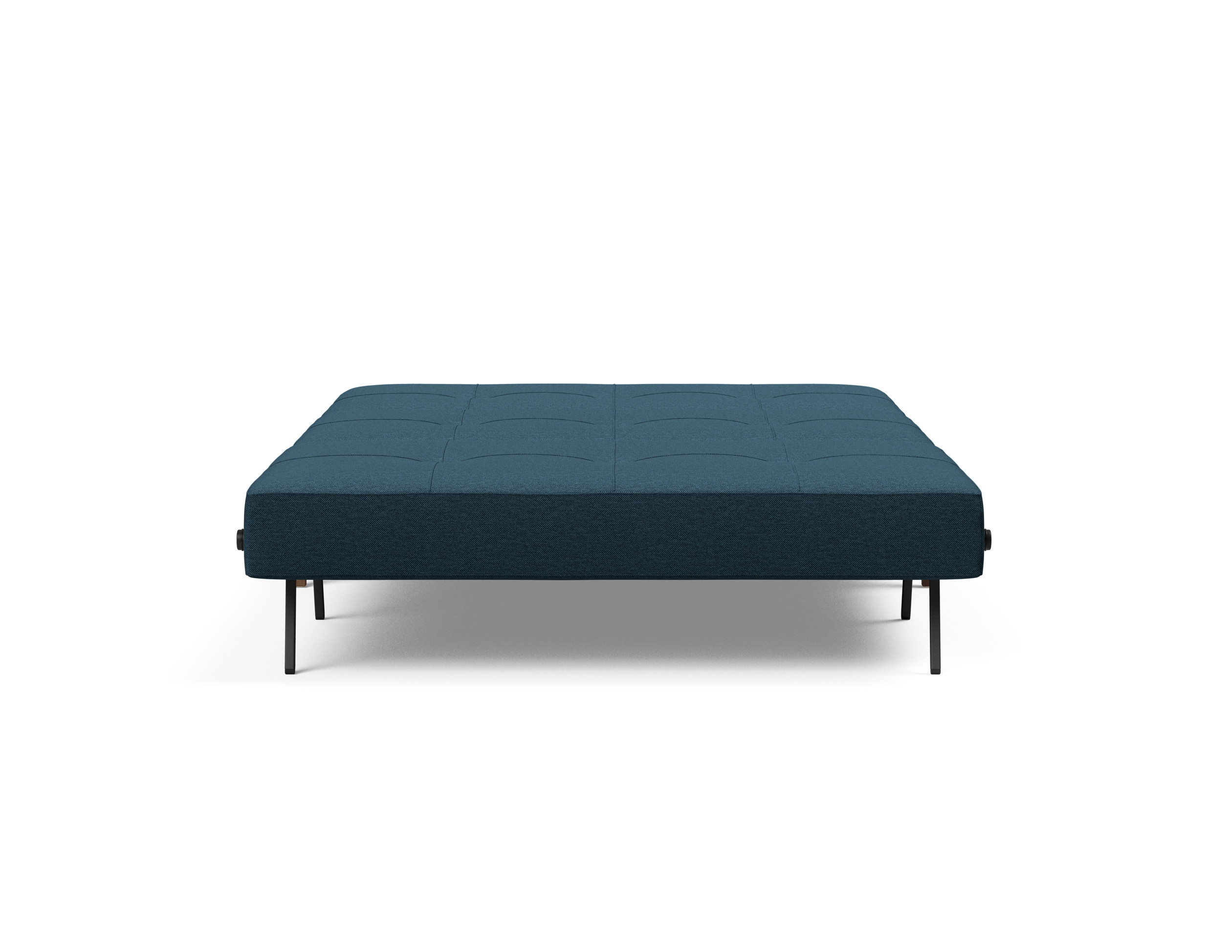 Cubed Deluxe Fabric Sofa Bed w/Dark Wood Legs, Full Size