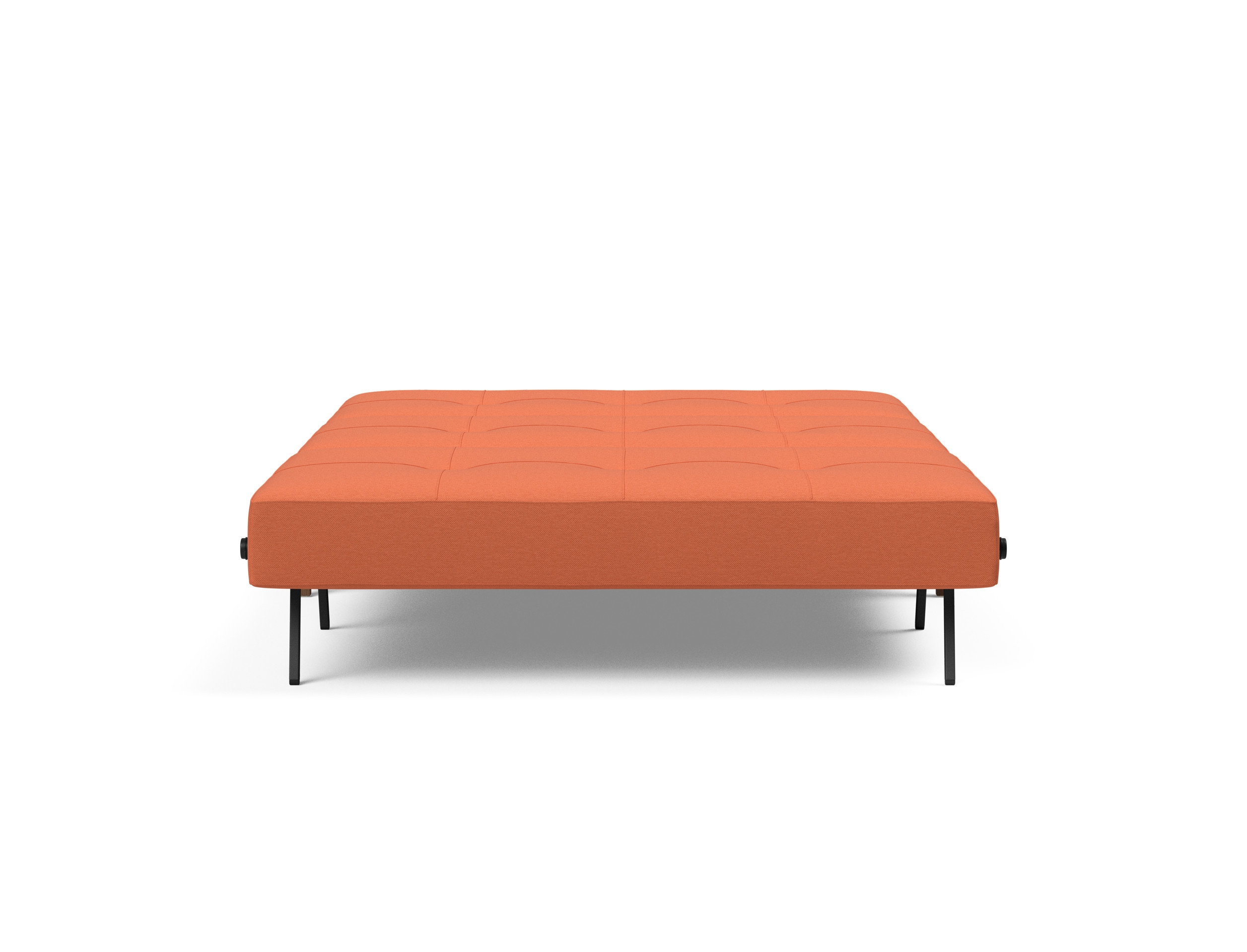 Cubed Deluxe Fabric Sofa Bed w/Dark Wood Legs, Full Size