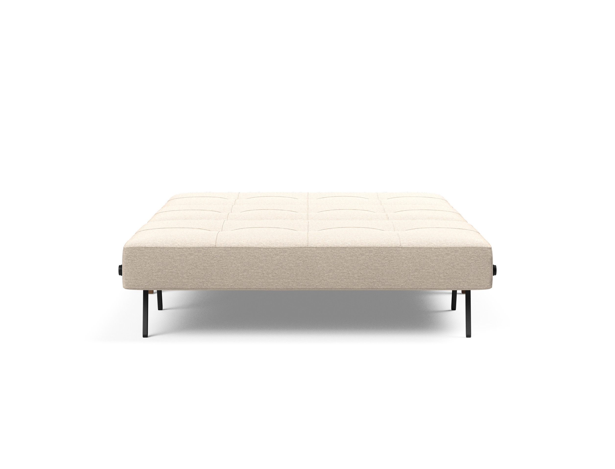 Cubed Deluxe Fabric Sofa Bed w/Dark Wood Legs, Full Size