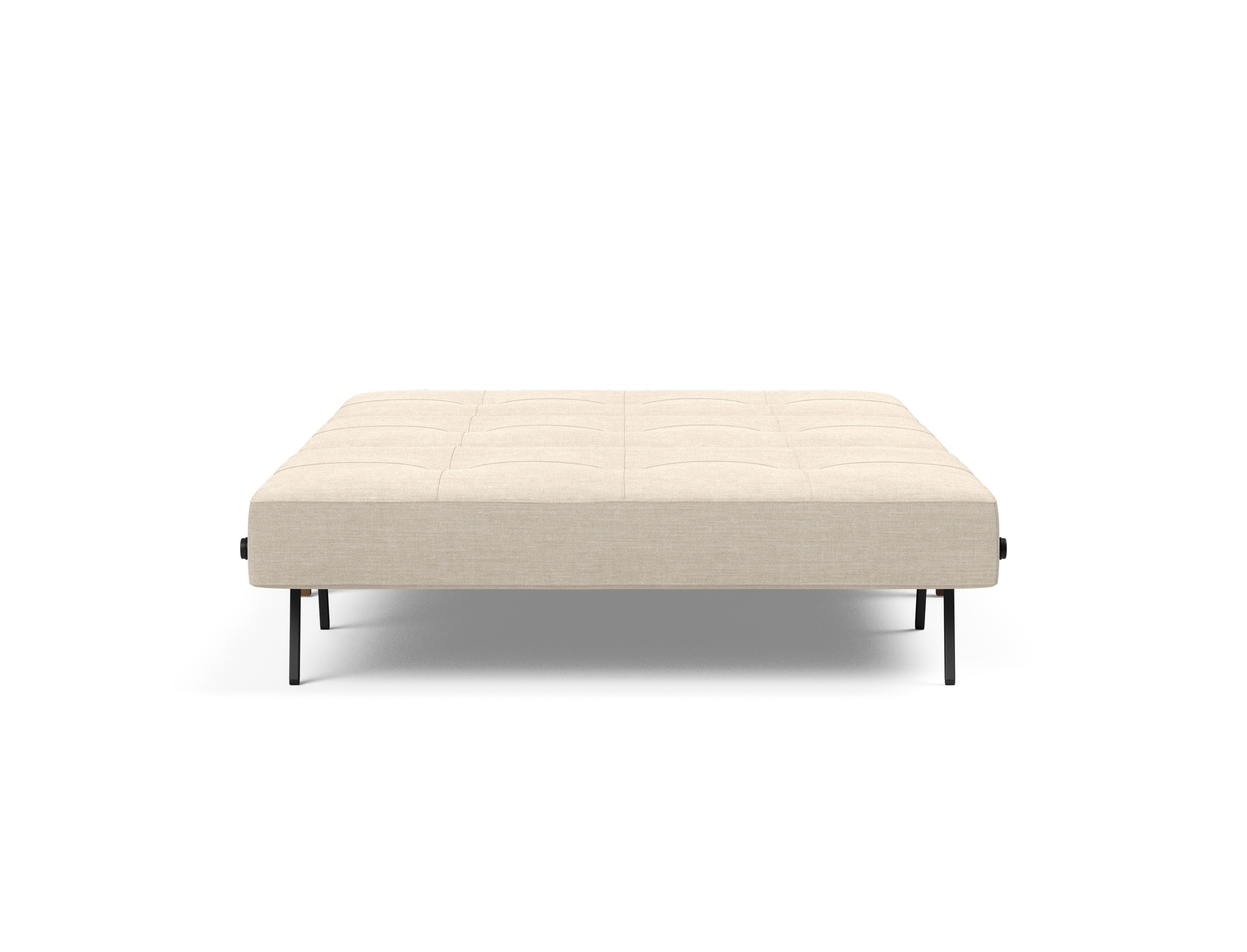 Cubed Deluxe Fabric Sofa Bed w/Dark Wood Legs, Full Size