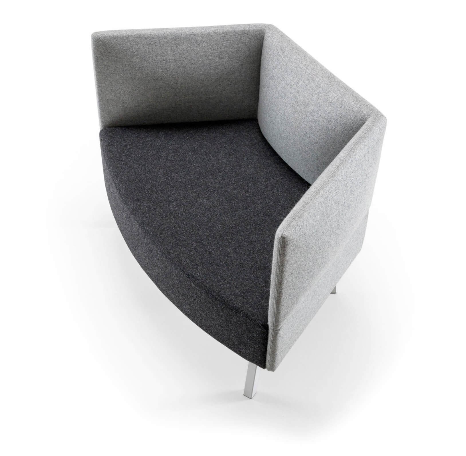 Cumulus Lounge Armchair, 1 Tier Backrest