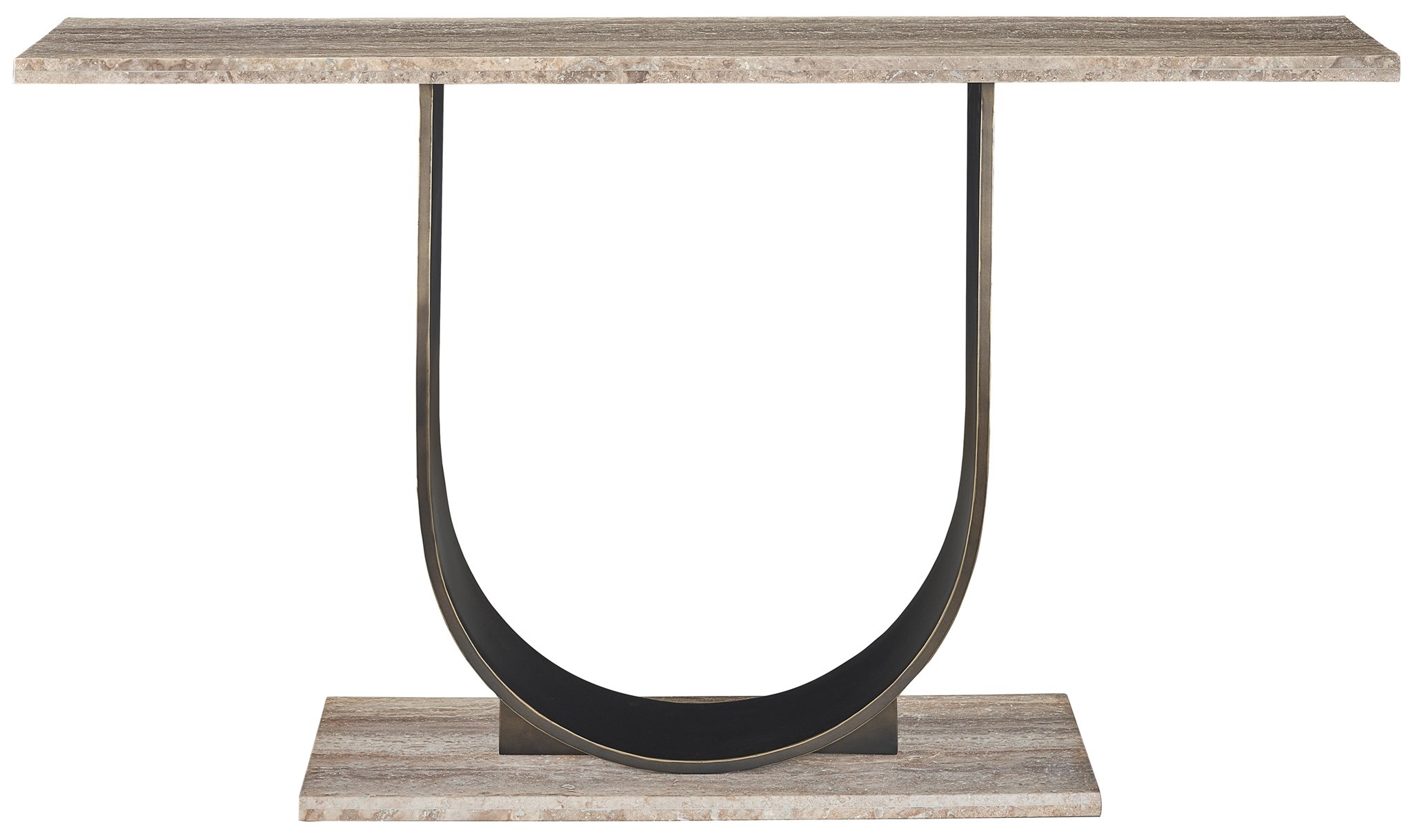 Equilibrium Stone/Metal/Marble Console Table