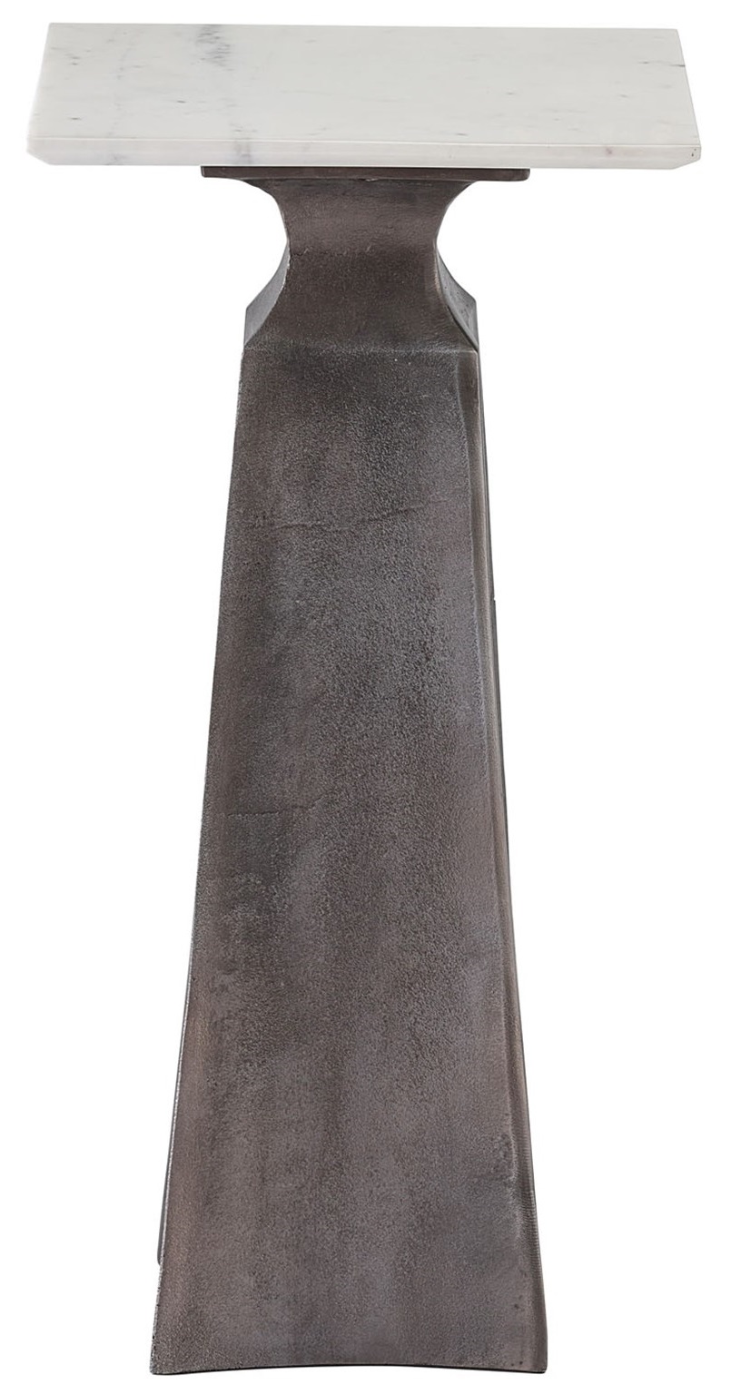 Figuration Marble/Aluminum Square Side Table